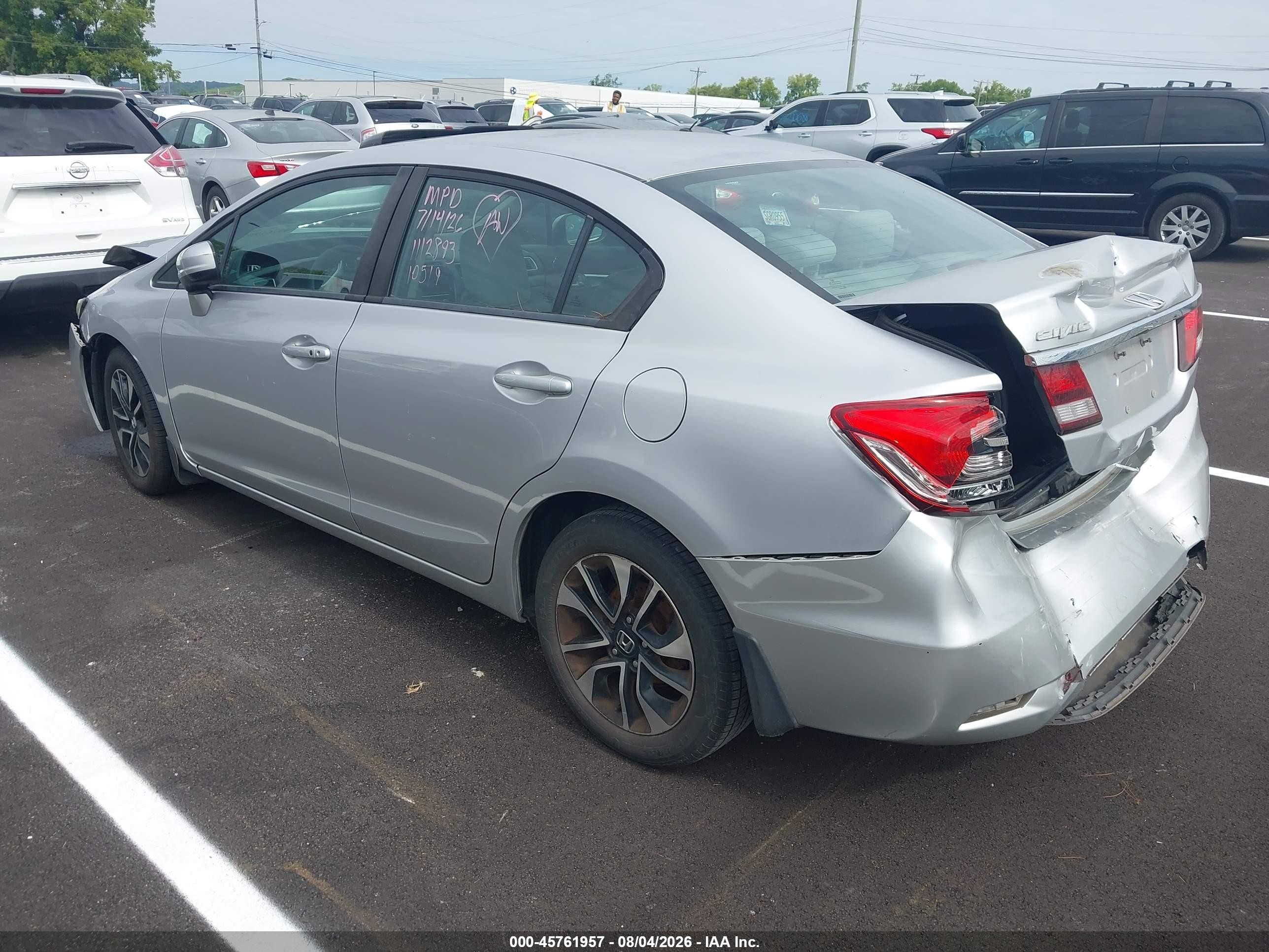 2015 Honda Civic Ex Silver vin: 19XFB2F81FE110519