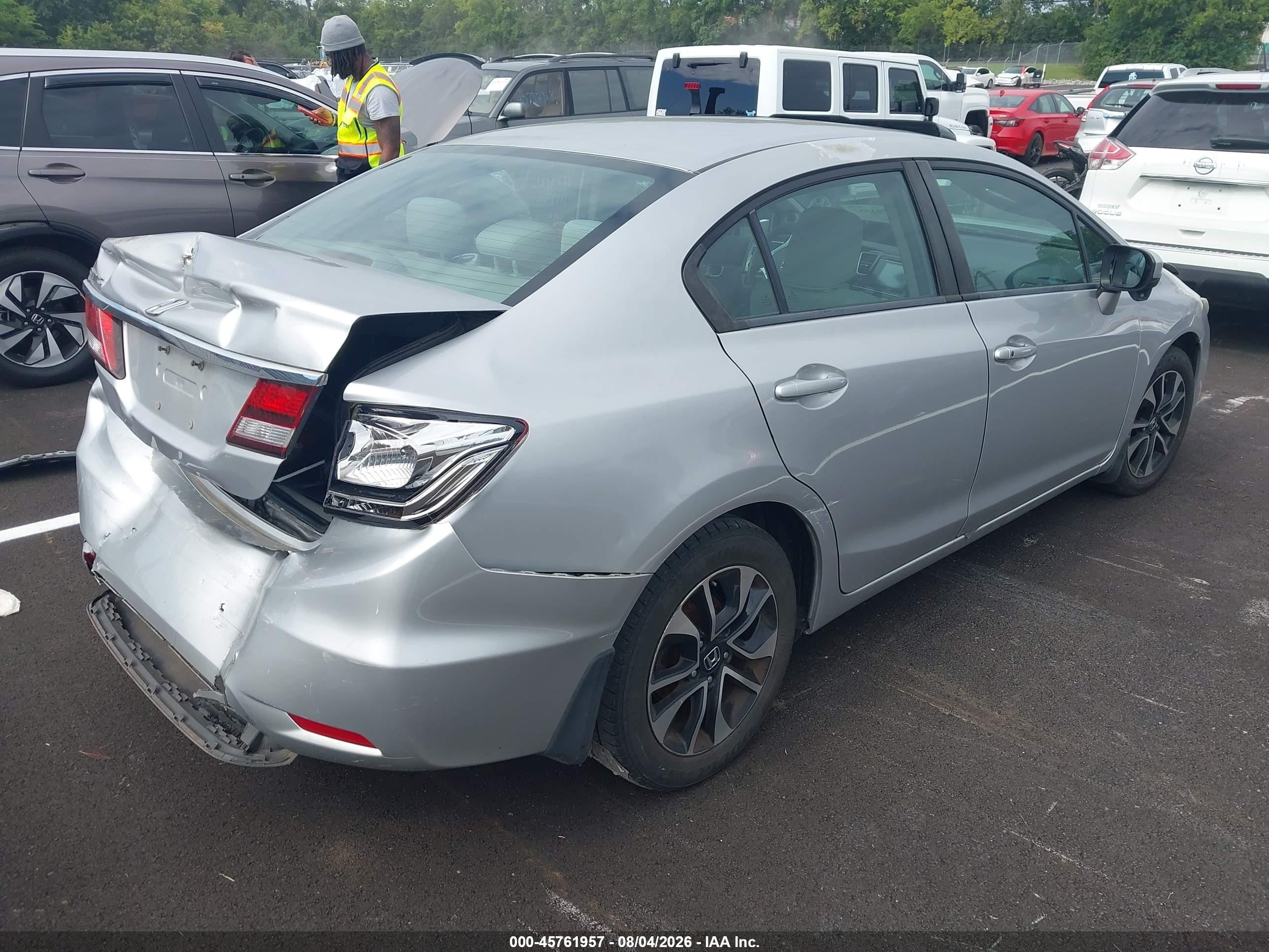 2015 Honda Civic Ex Silver vin: 19XFB2F81FE110519
