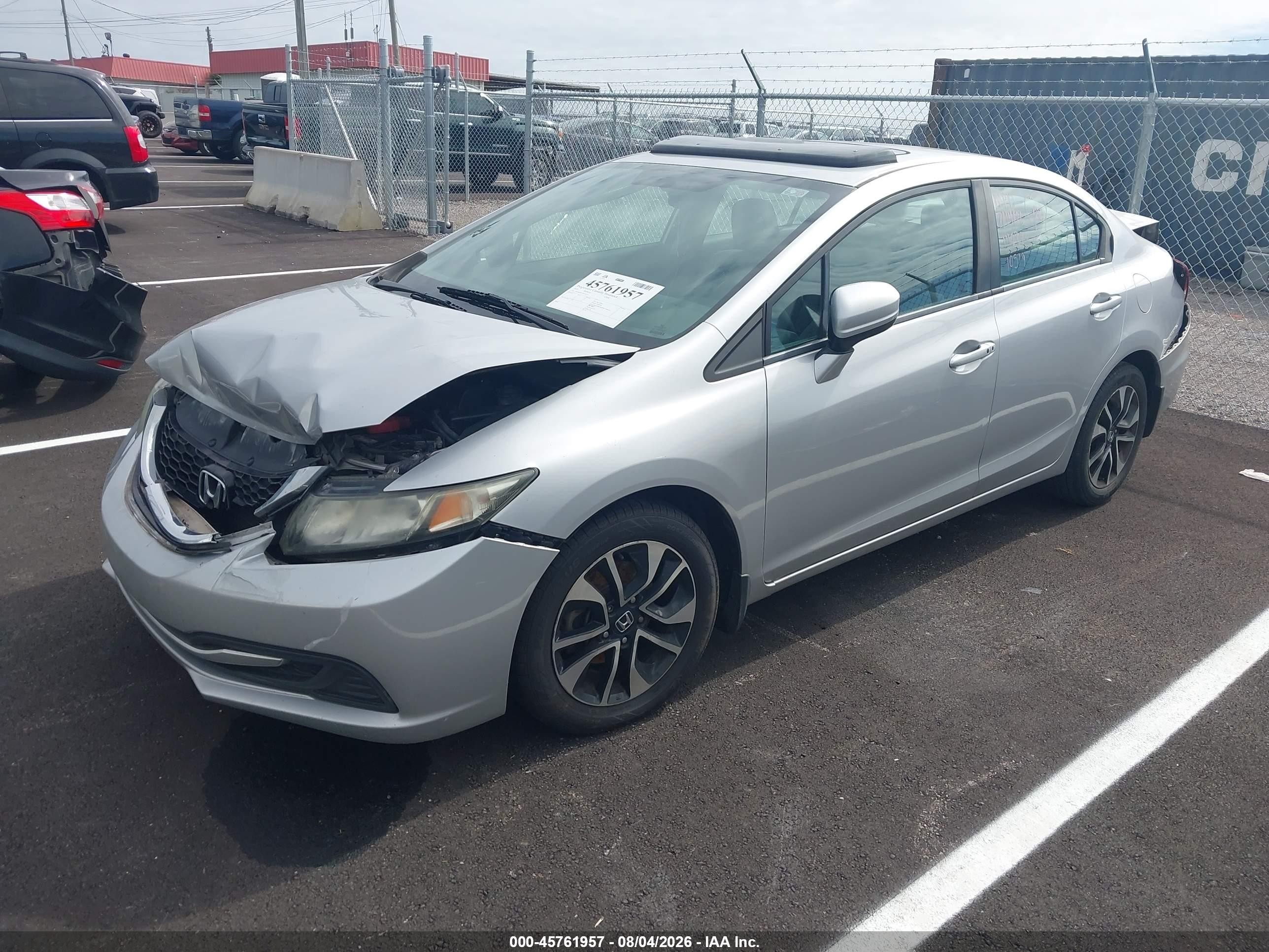 2015 Honda Civic Ex Silver vin: 19XFB2F81FE110519