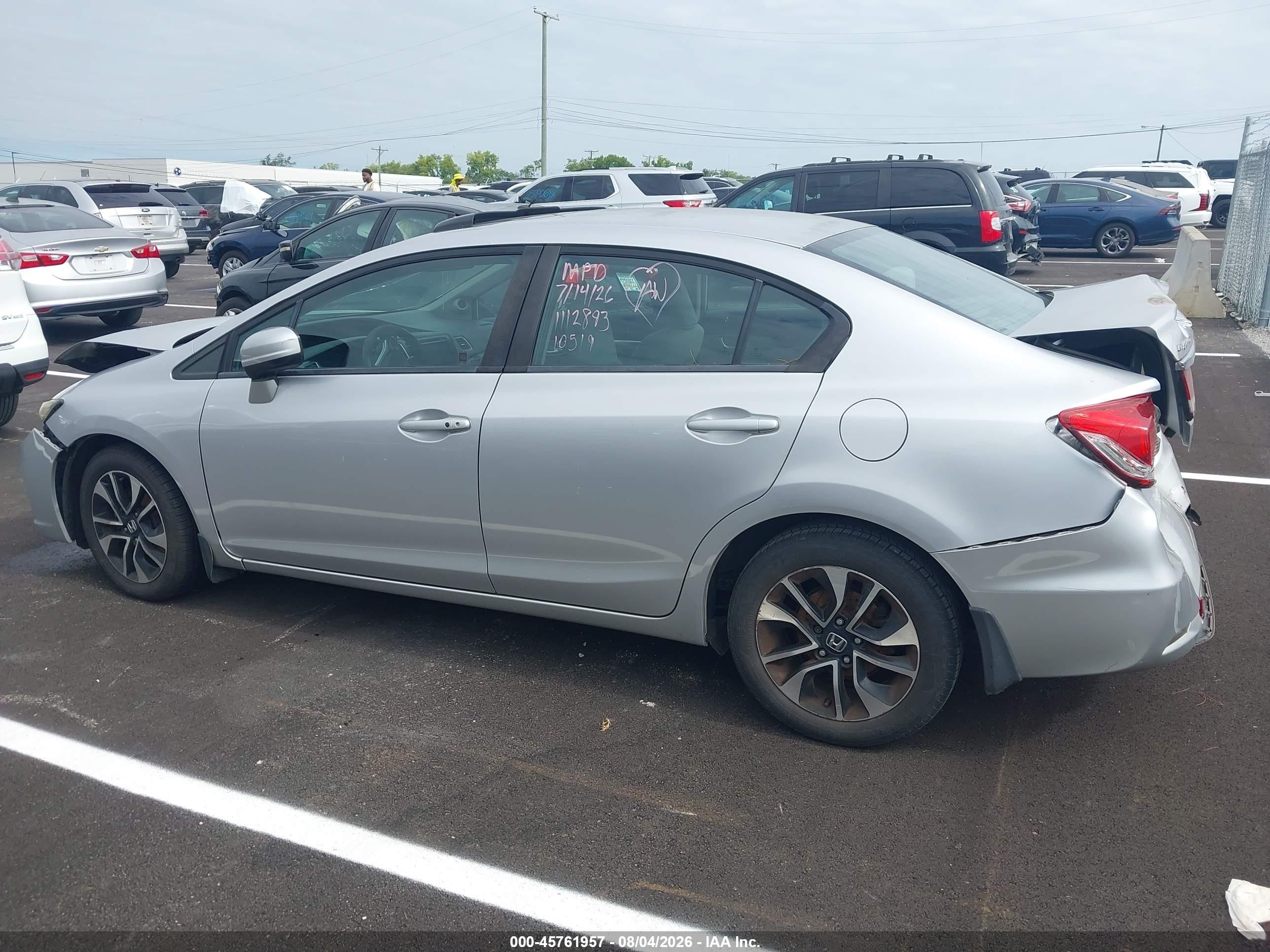 2015 Honda Civic Ex Silver vin: 19XFB2F81FE110519