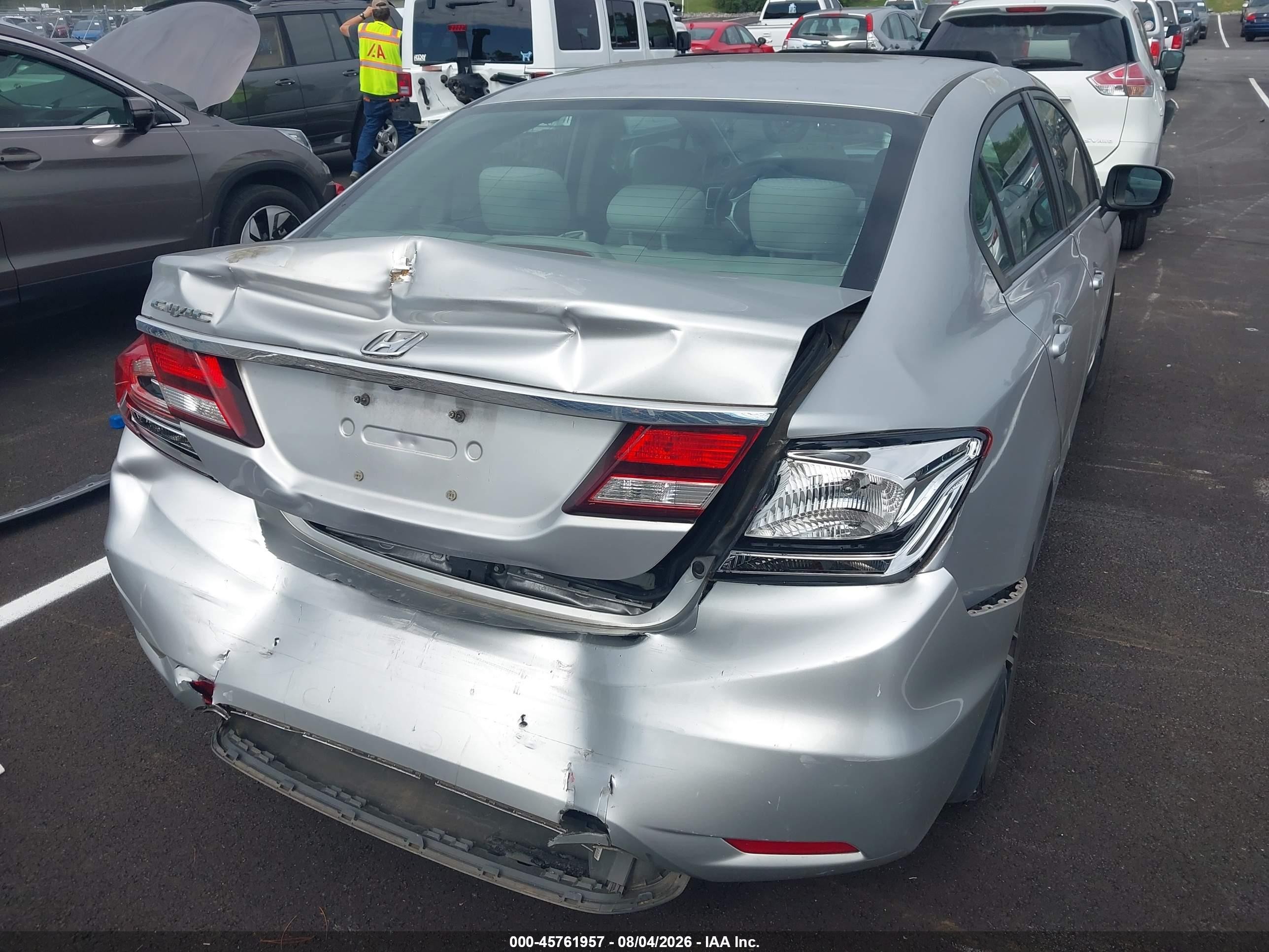 2015 Honda Civic Ex Silver vin: 19XFB2F81FE110519