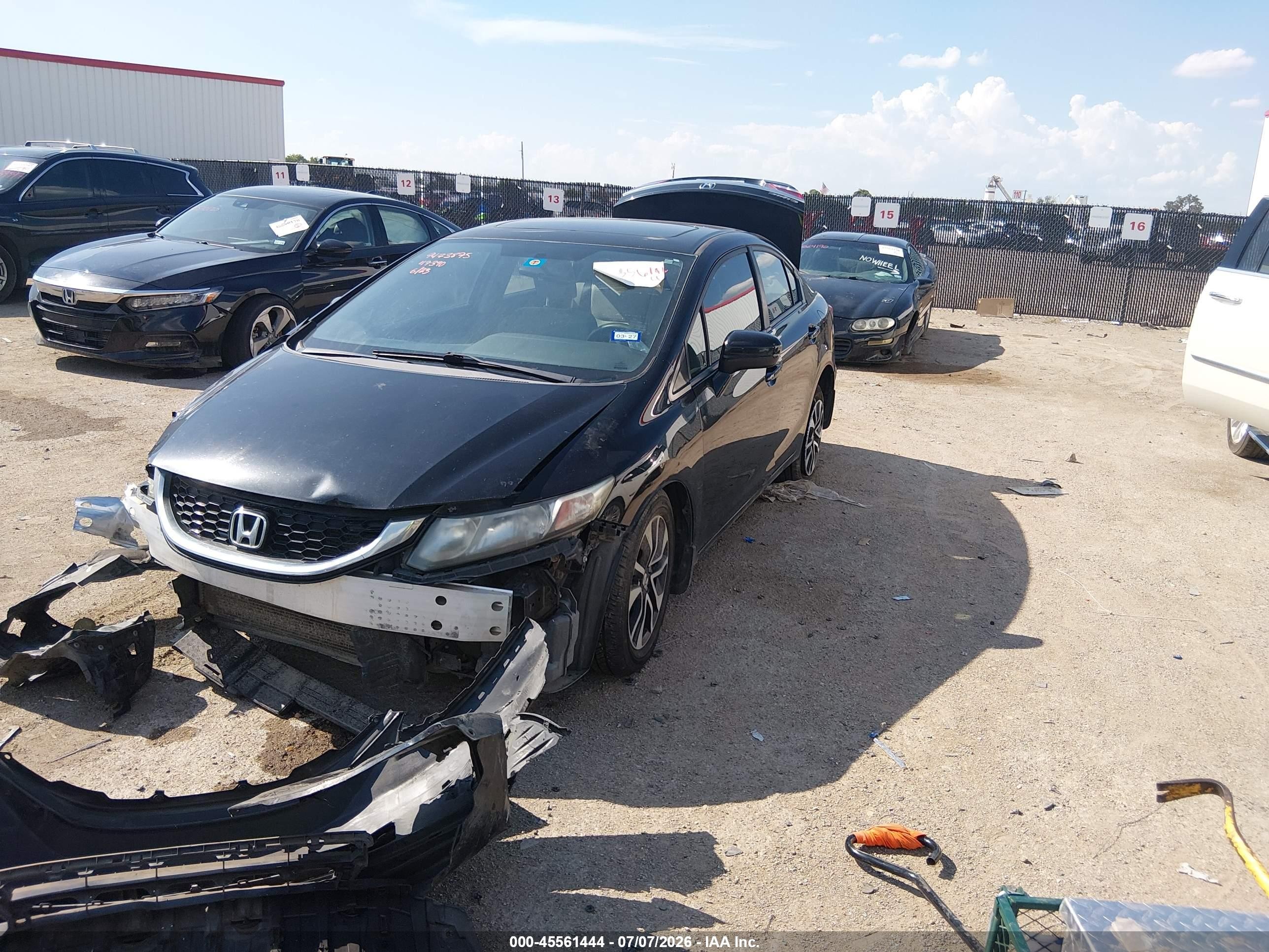 2015 Honda Civic Ex Black vin: 19XFB2F81FE117390