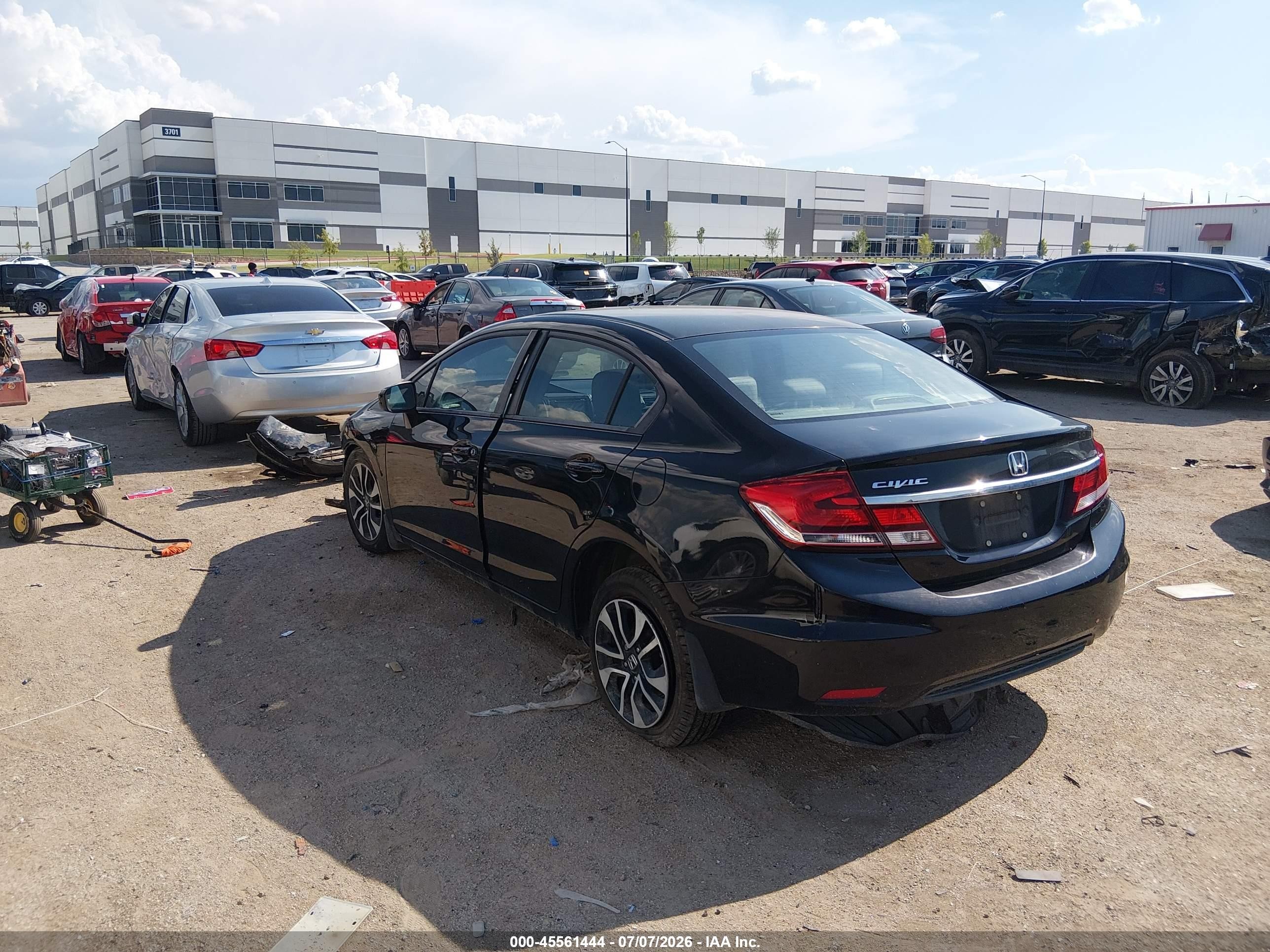 2015 Honda Civic Ex Black vin: 19XFB2F81FE117390