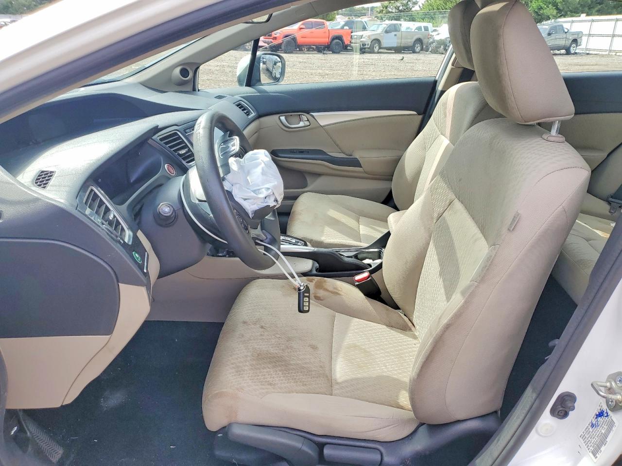 2015 Honda Civic Ex Белый vin: 19XFB2F81FE204285