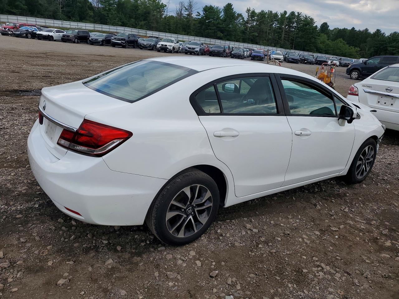 2015 Honda Civic Ex Белый vin: 19XFB2F81FE204285