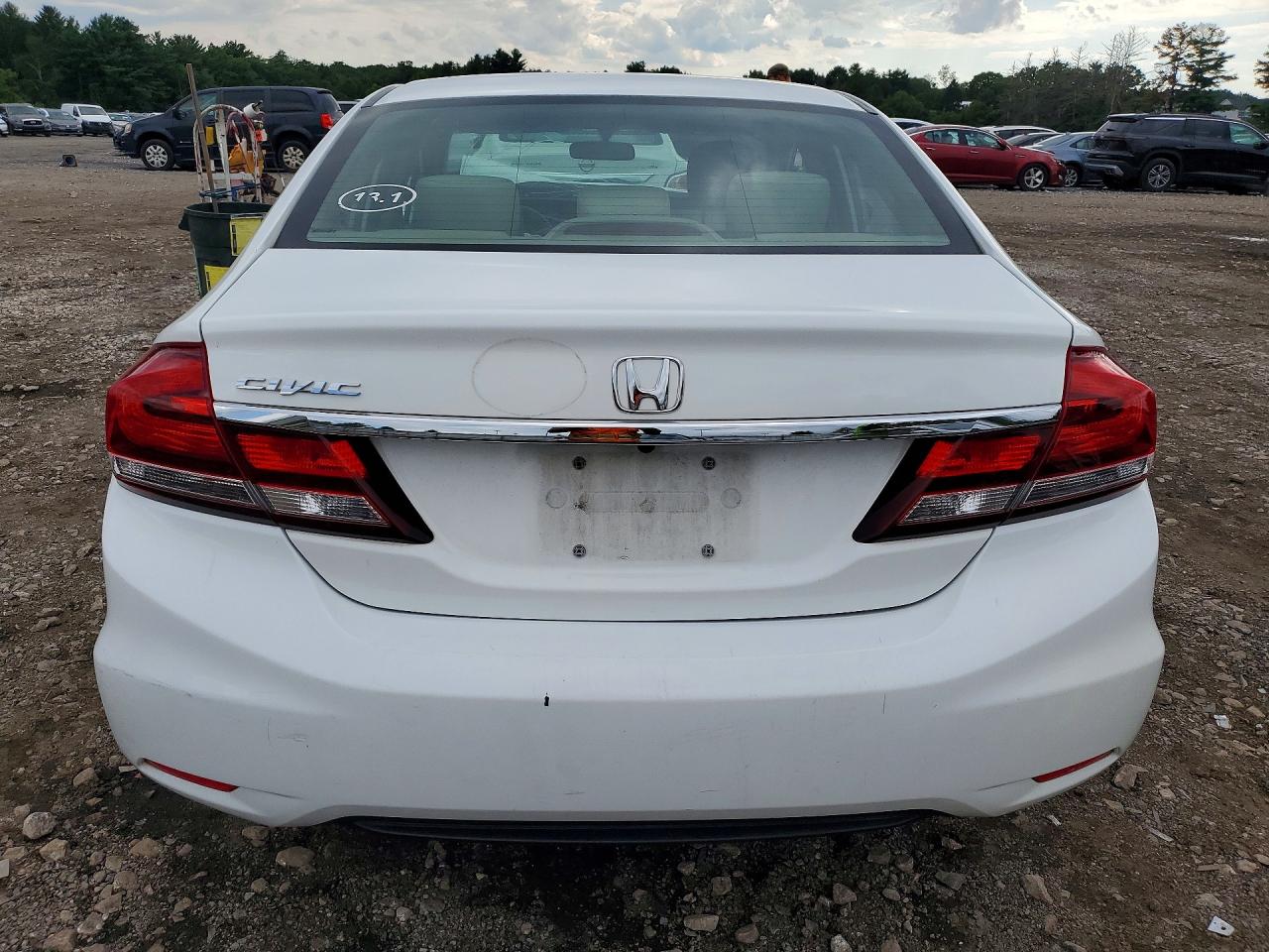 2015 Honda Civic Ex Белый vin: 19XFB2F81FE204285