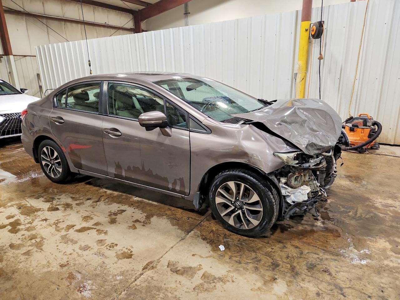 2015 Honda Civic Ex Brown vin: 19XFB2F81FE216260