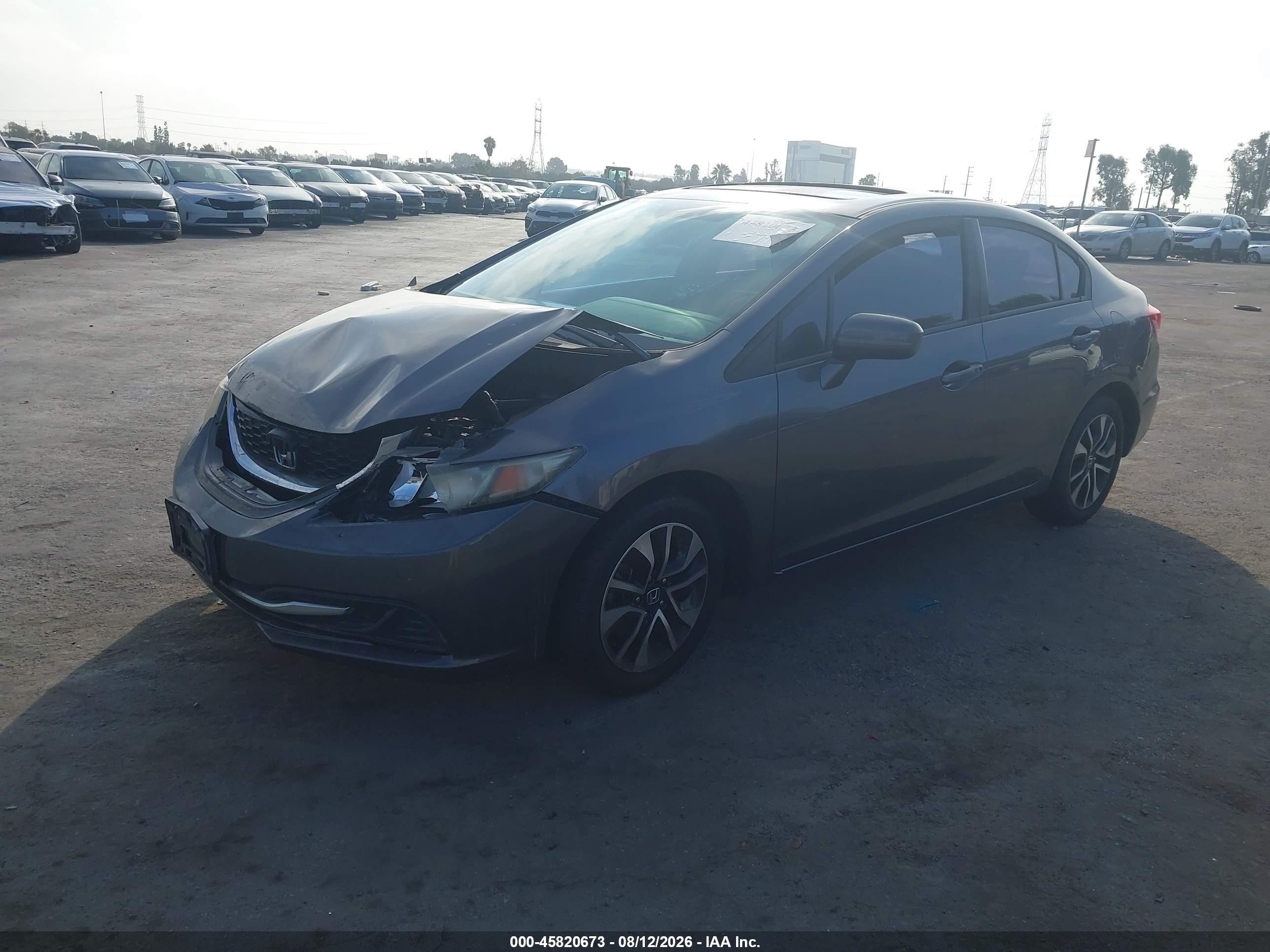 2015 Honda Civic Ex Gray vin: 19XFB2F81FE224603