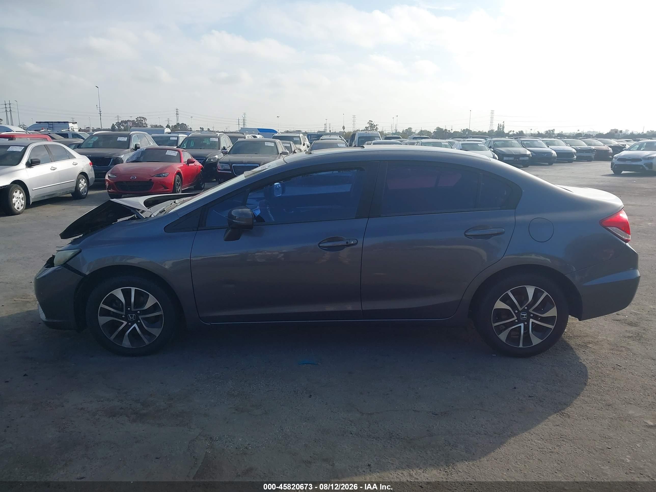 2015 Honda Civic Ex Gray vin: 19XFB2F81FE224603