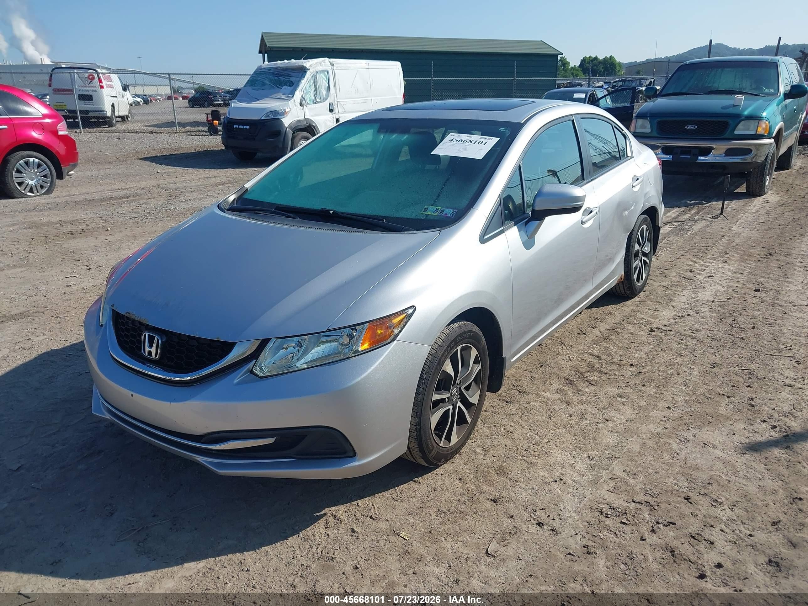 2015 Honda Civic Ex Silver vin: 19XFB2F81FE230921