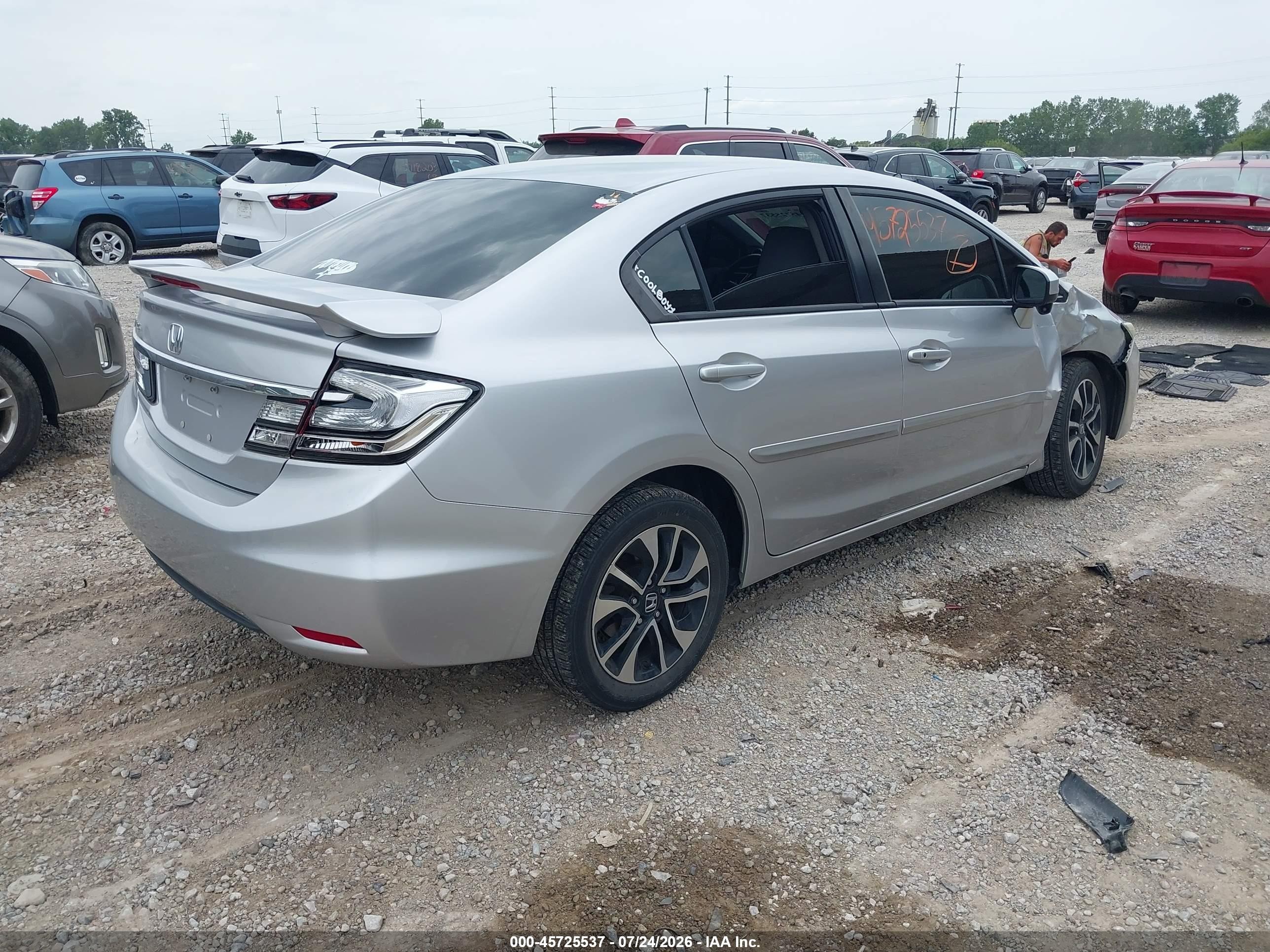 2015 Honda Civic Ex Silver vin: 19XFB2F81FE252191