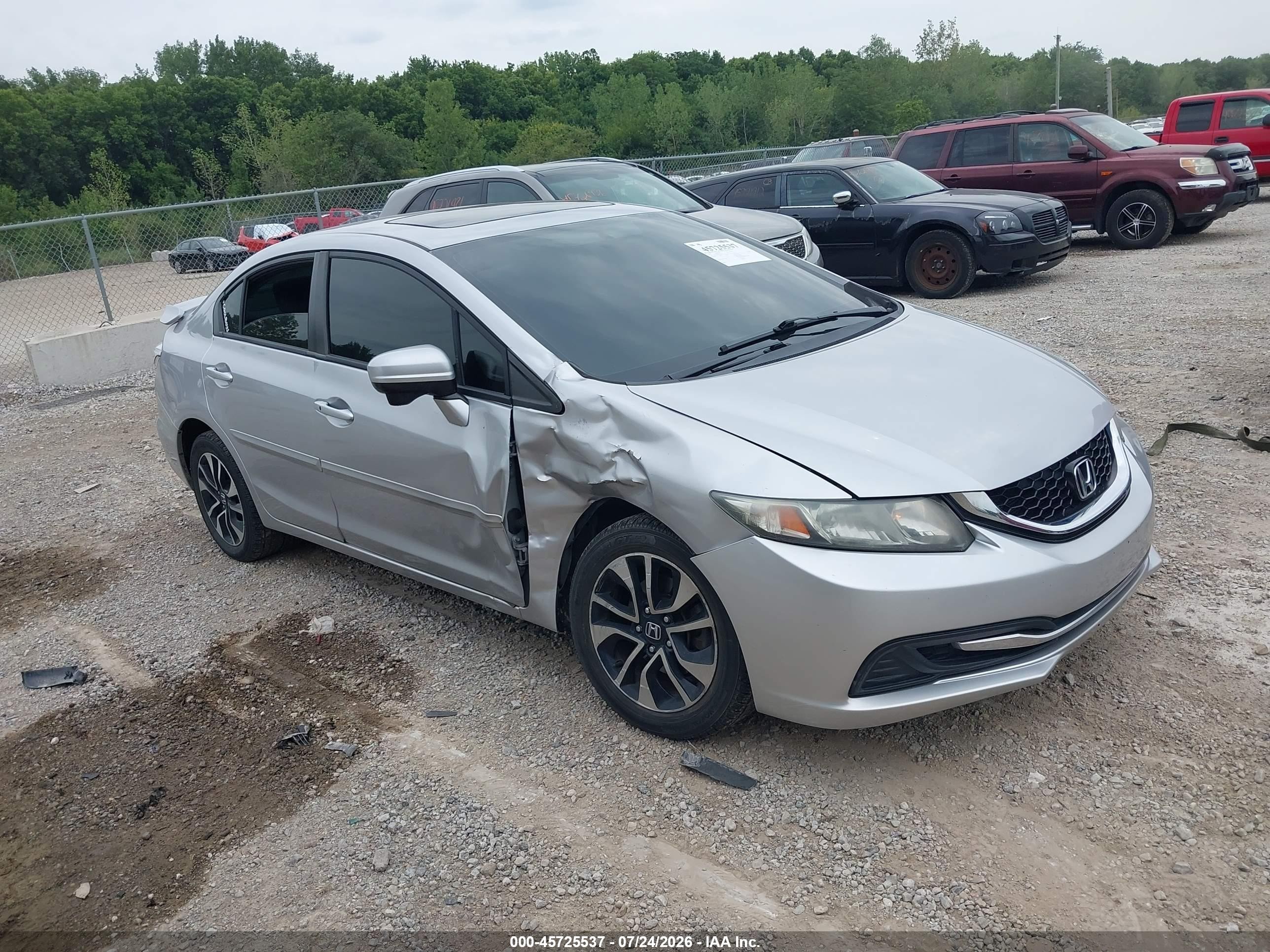 2015 Honda Civic Ex Silver vin: 19XFB2F81FE252191
