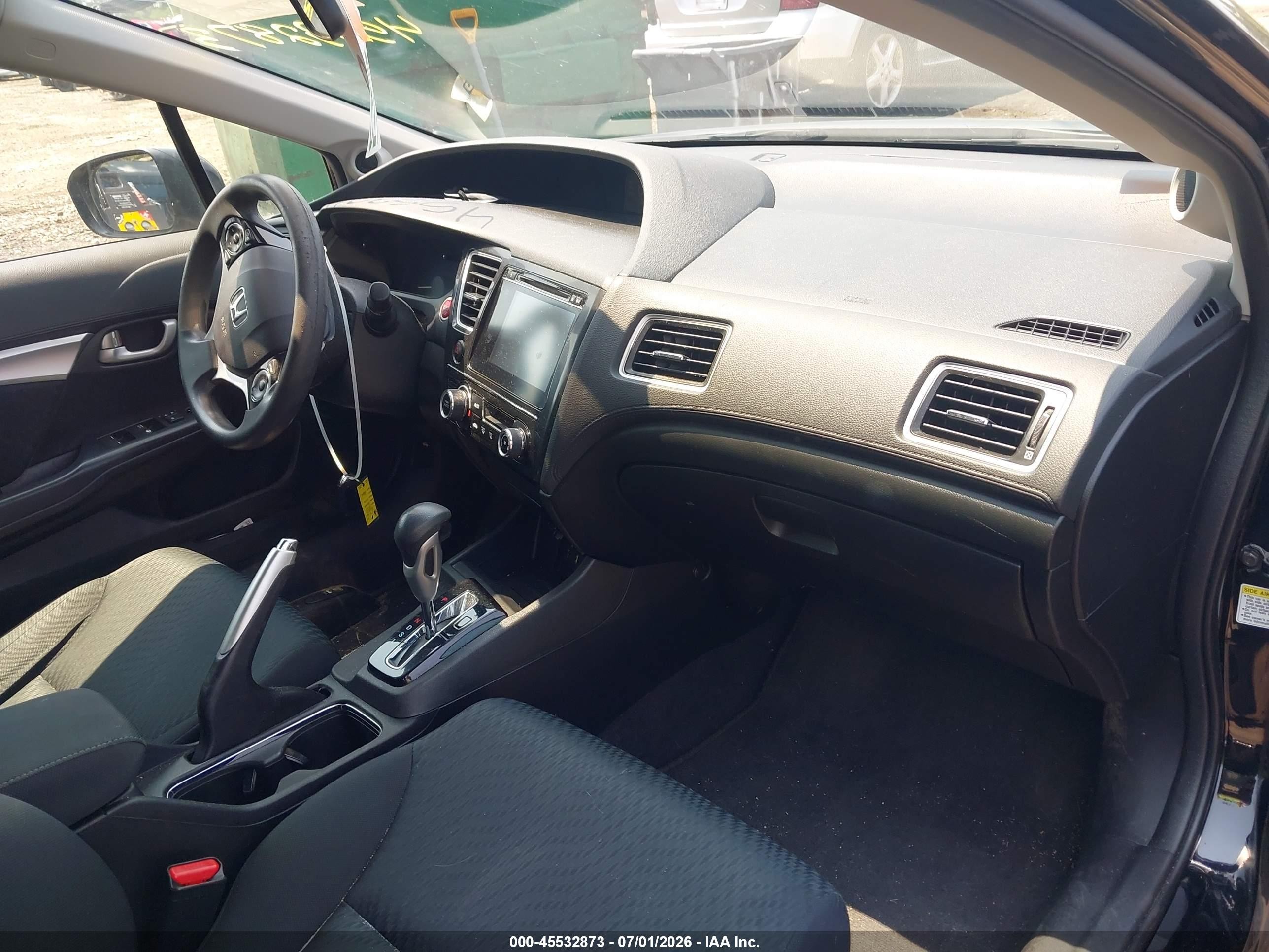 2015 Honda Civic Ex Black vin: 19XFB2F81FE256340