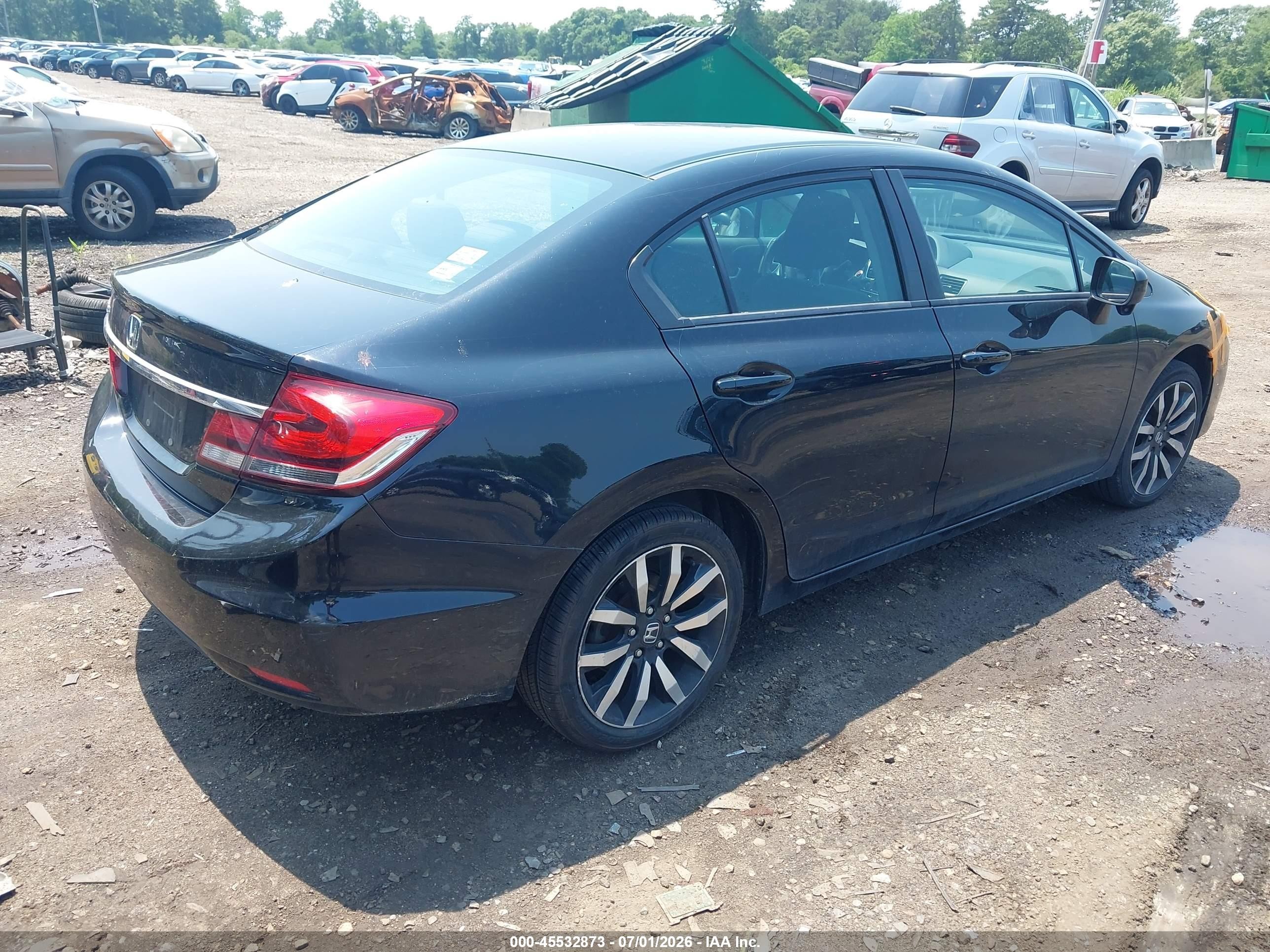 2015 Honda Civic Ex Black vin: 19XFB2F81FE256340