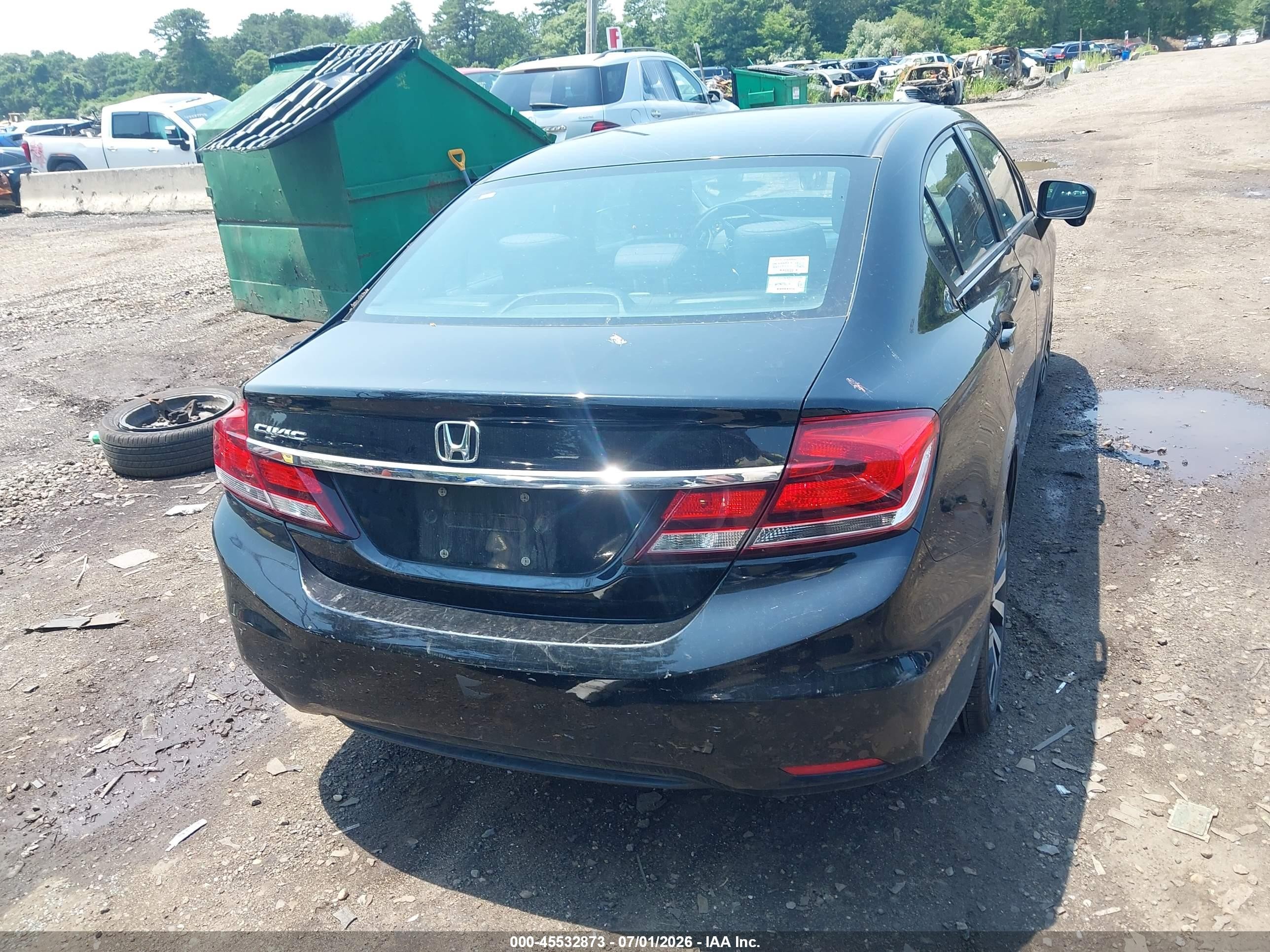 2015 Honda Civic Ex Black vin: 19XFB2F81FE256340