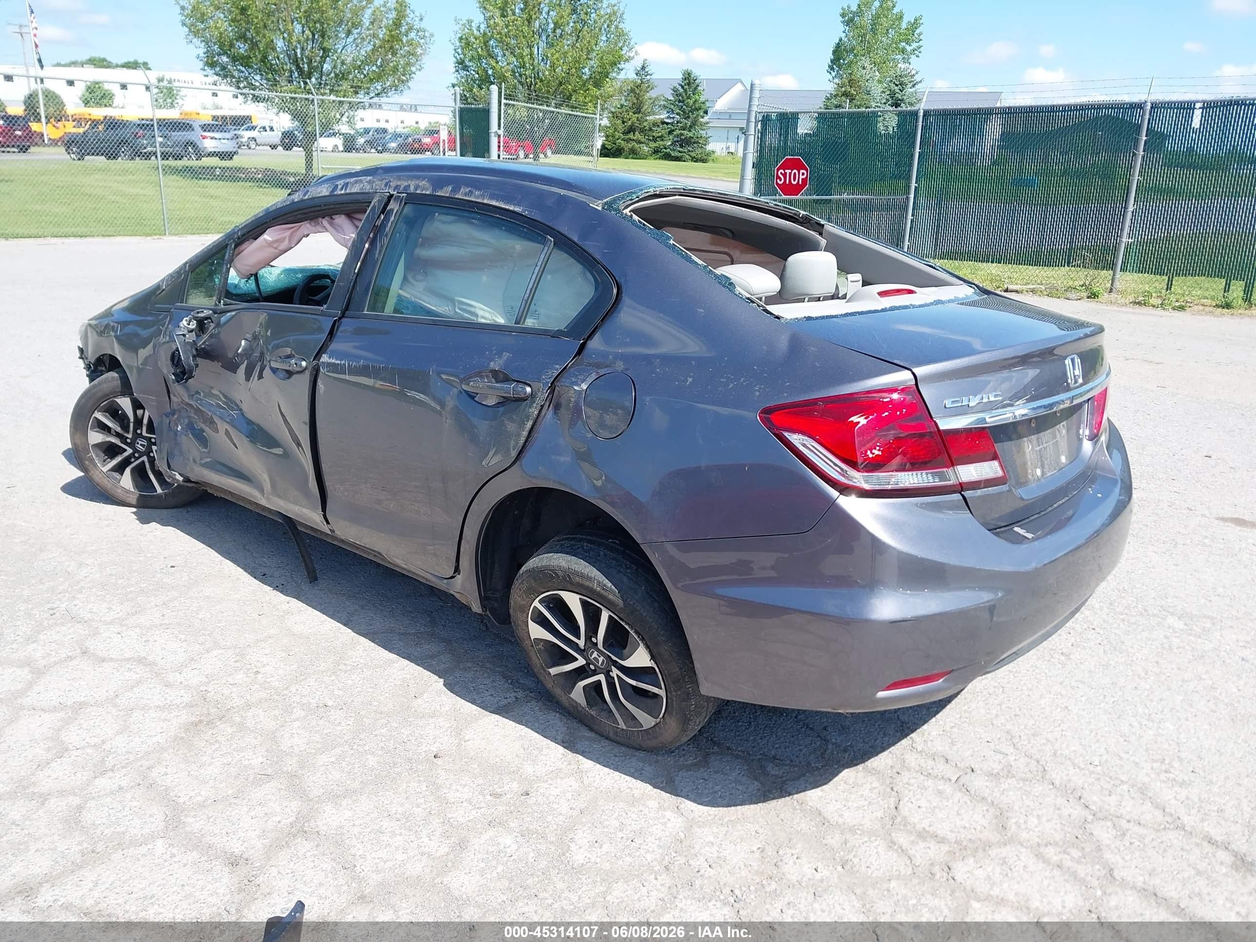 2015 Honda Civic Ex Gray vin: 19XFB2F81FE279729
