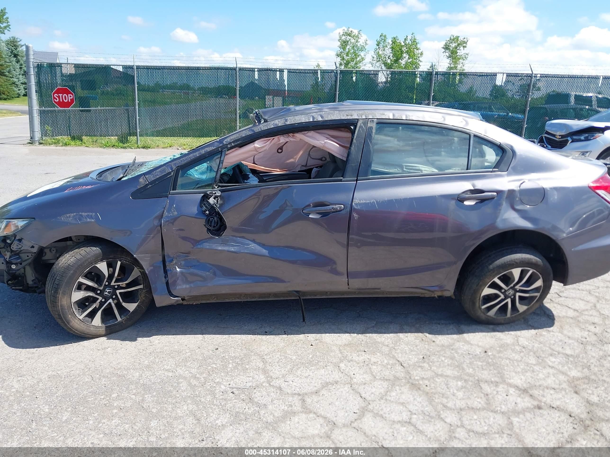 2015 Honda Civic Ex Gray vin: 19XFB2F81FE279729