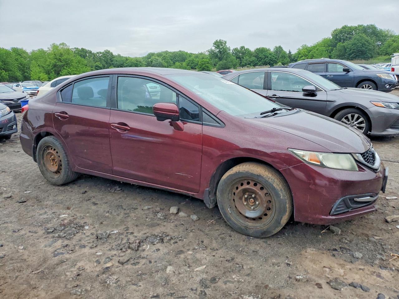 2015 Honda Civic Ex Maroon vin: 19XFB2F81FE291749