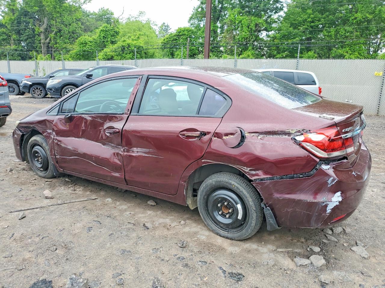 2015 Honda Civic Ex Maroon vin: 19XFB2F81FE291749