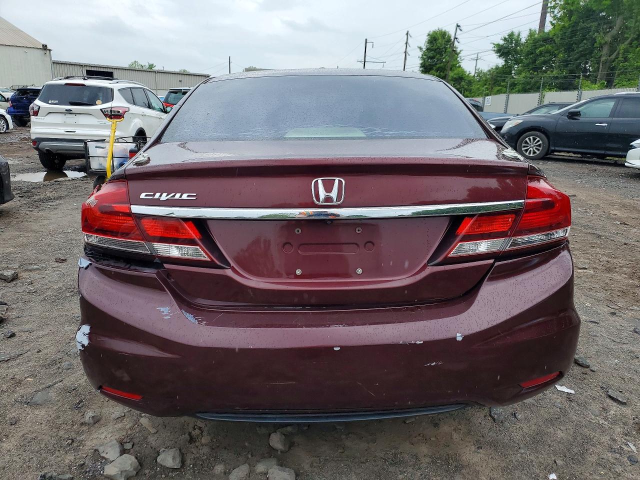 2015 Honda Civic Ex Maroon vin: 19XFB2F81FE291749