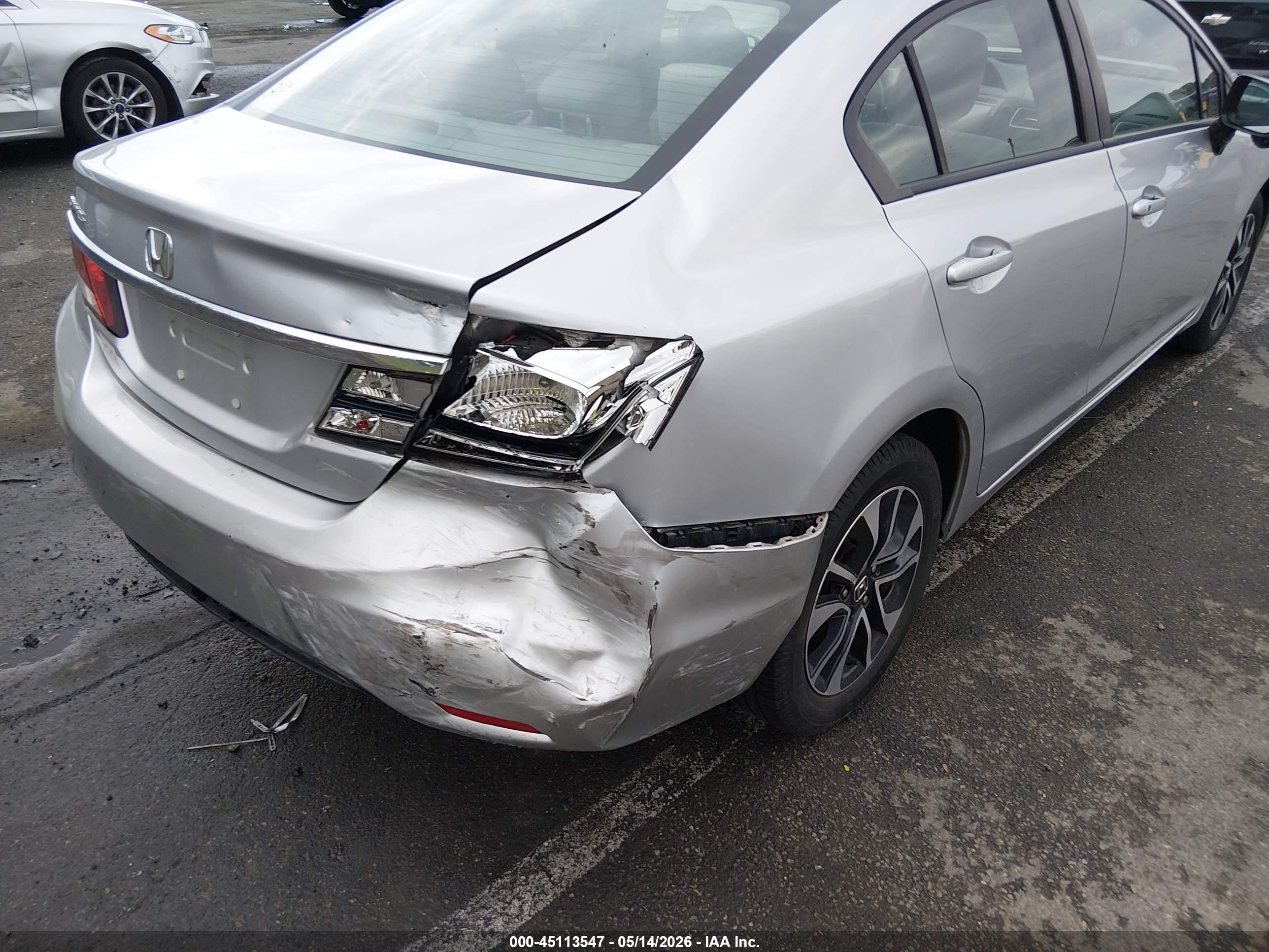 2015 Honda Civic Ex Silver vin: 19XFB2F81FE293419