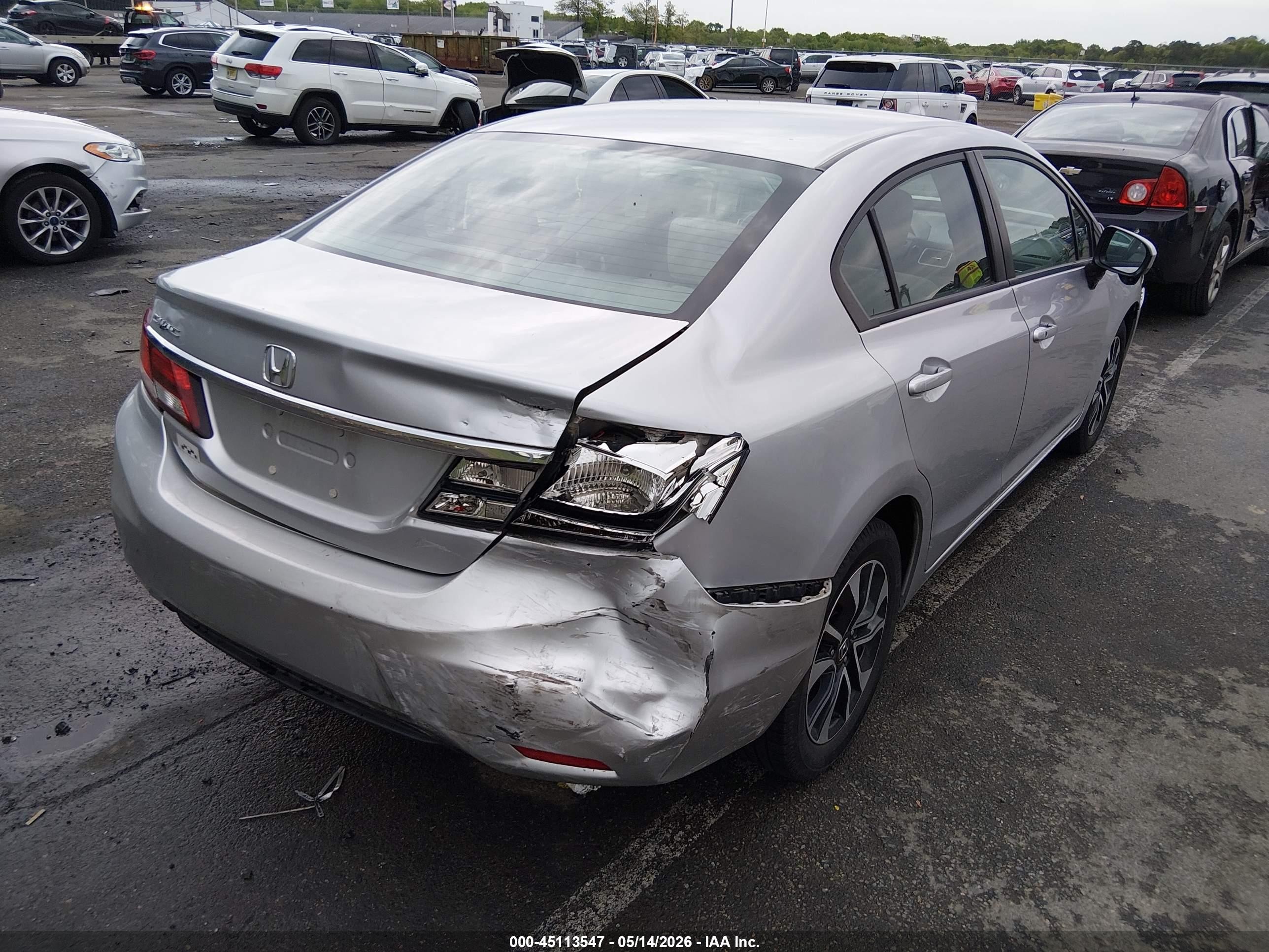 2015 Honda Civic Ex Silver vin: 19XFB2F81FE293419
