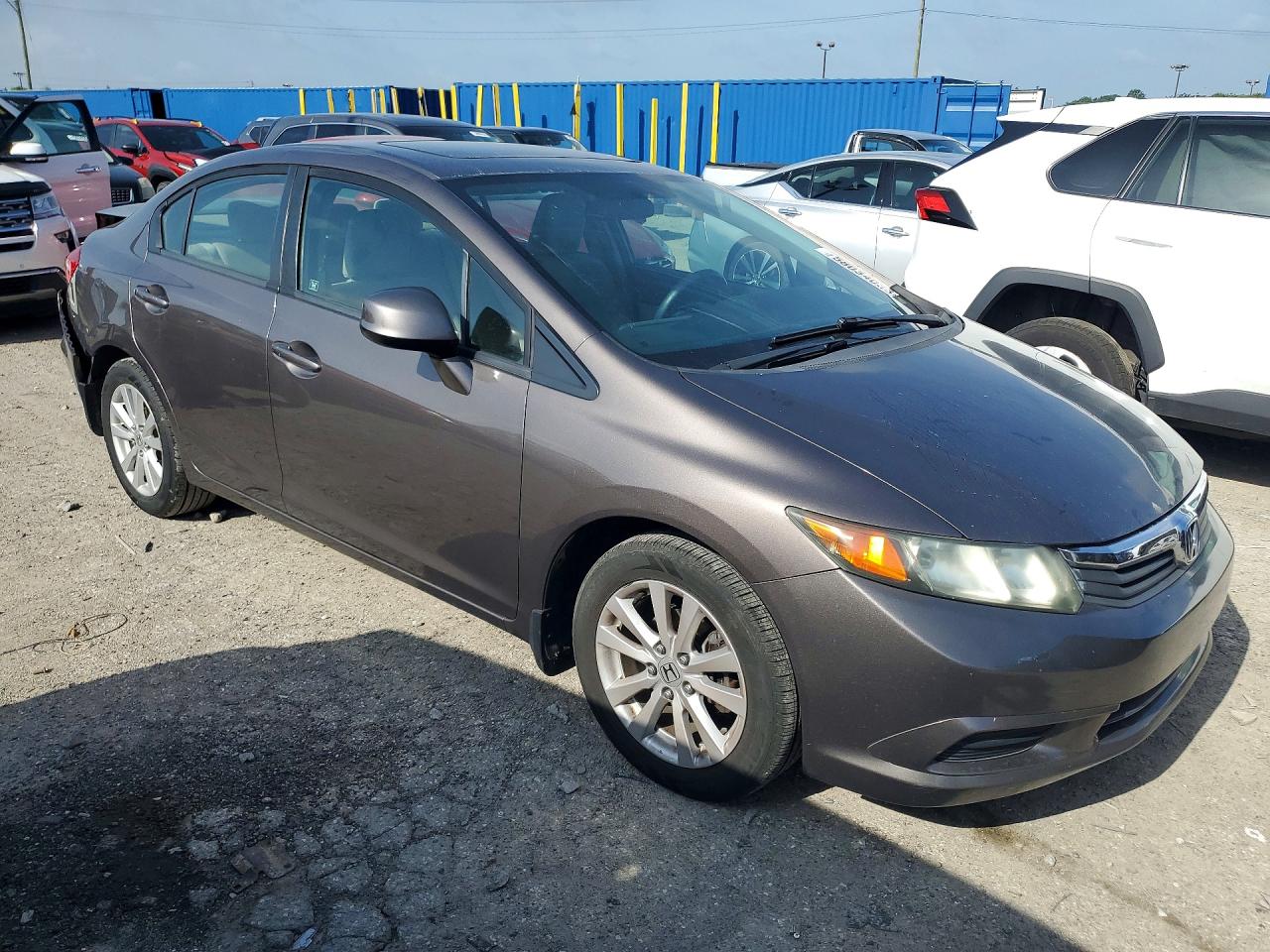 2012 Honda Civic Ex Gray vin: 19XFB2F82CE027242