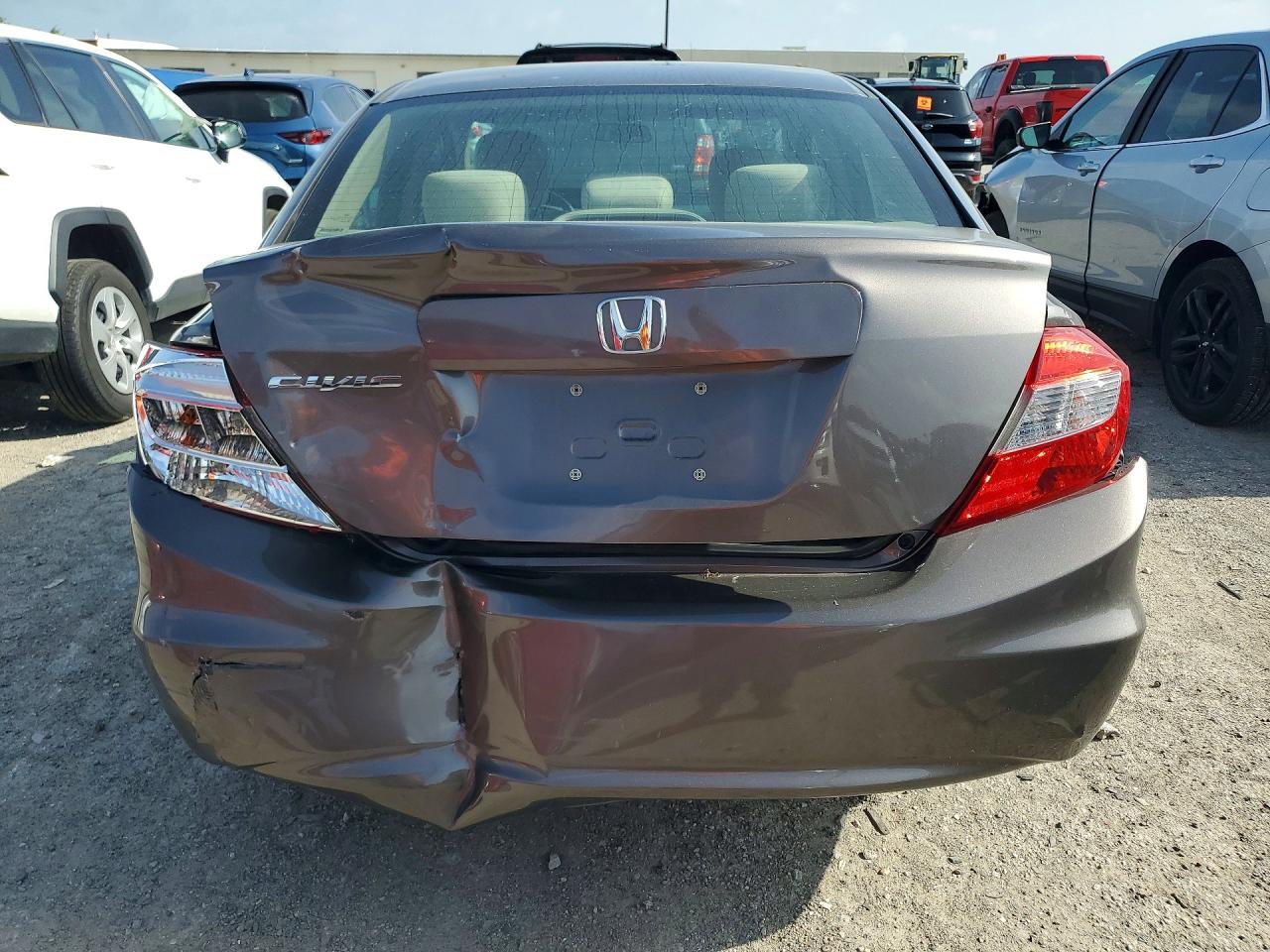 2012 Honda Civic Ex Gray vin: 19XFB2F82CE027242