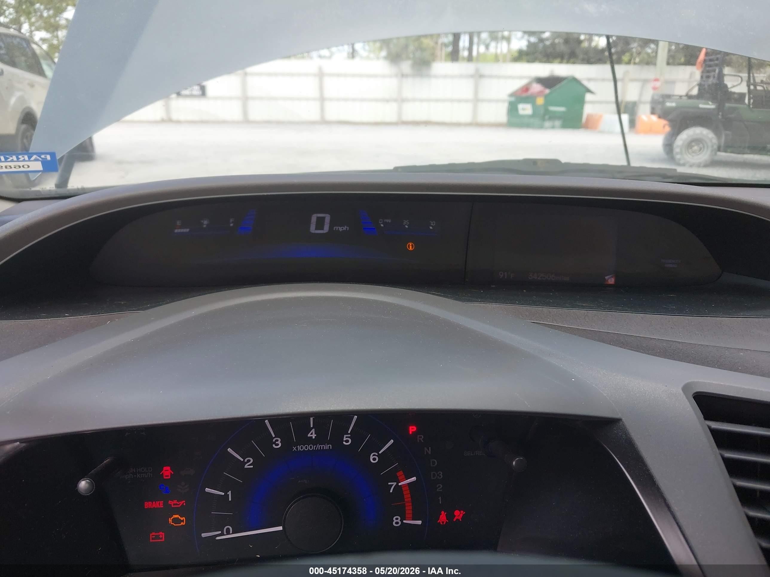 2012 Honda Civic Ex Gray vin: 19XFB2F82CE027709