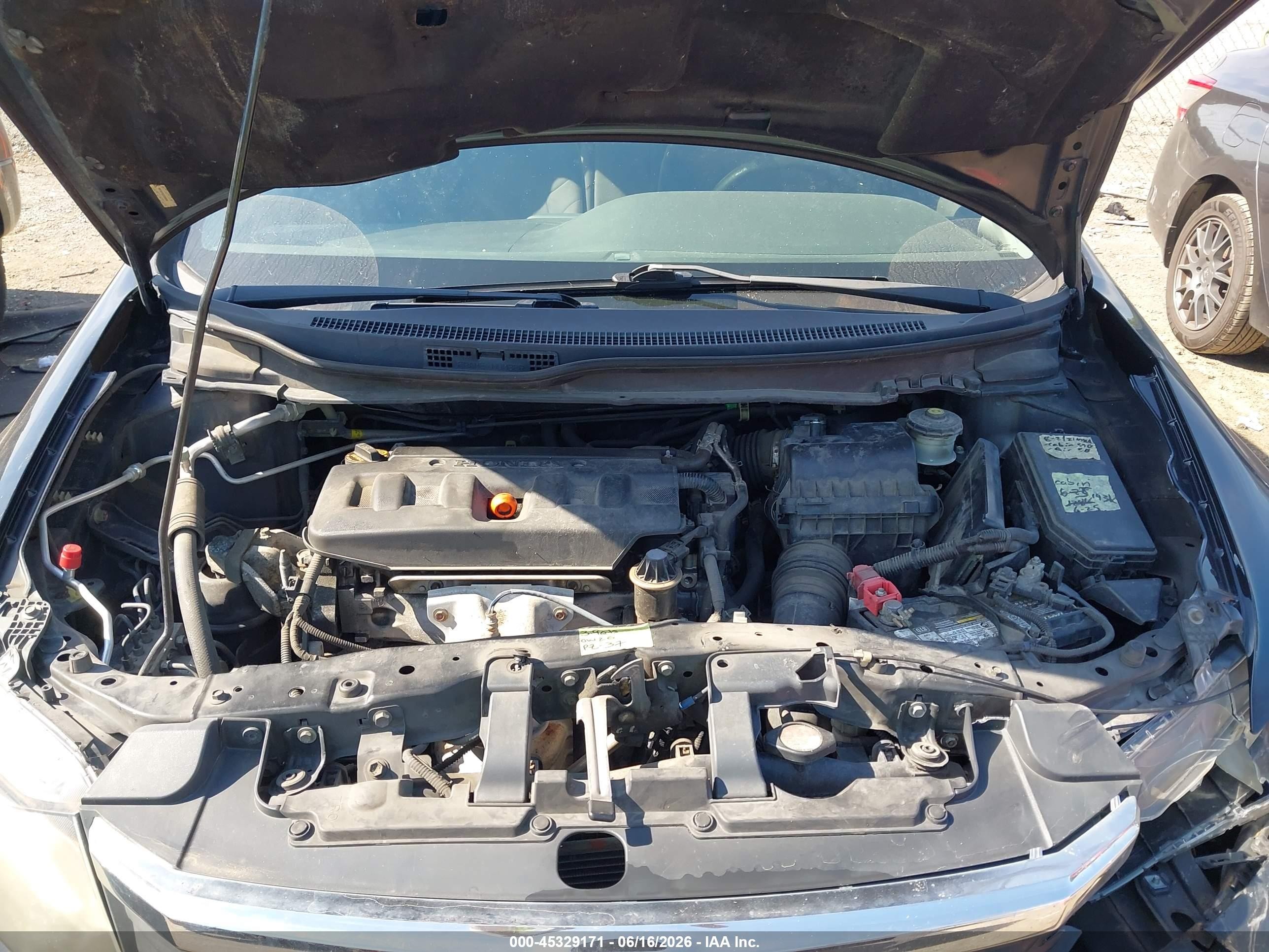 2012 Honda Civic Ex Черный vin: 19XFB2F82CE030559
