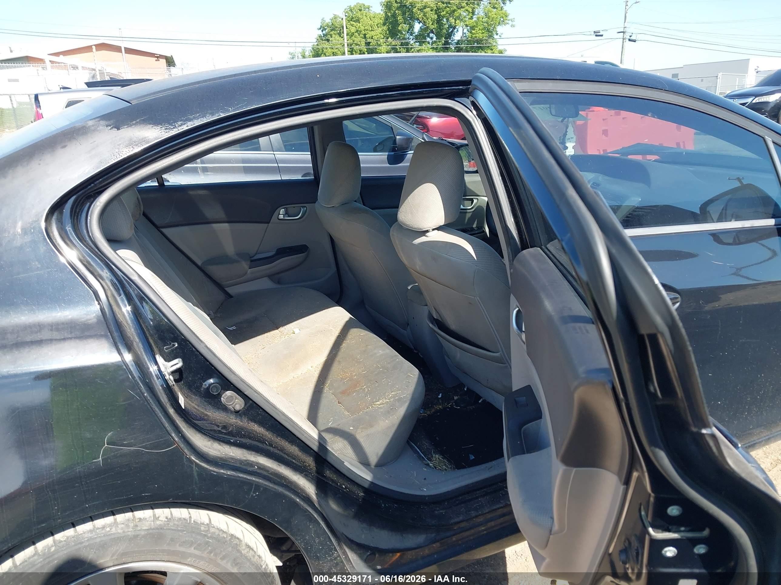 2012 Honda Civic Ex Черный vin: 19XFB2F82CE030559