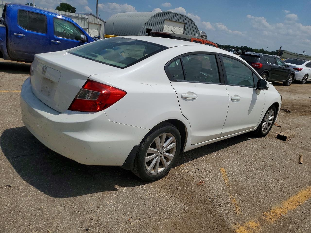 2012 Honda Civic Ex Silver vin: 19XFB2F82CE045028