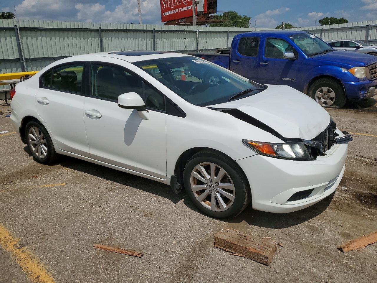 2012 Honda Civic Ex Silver vin: 19XFB2F82CE045028