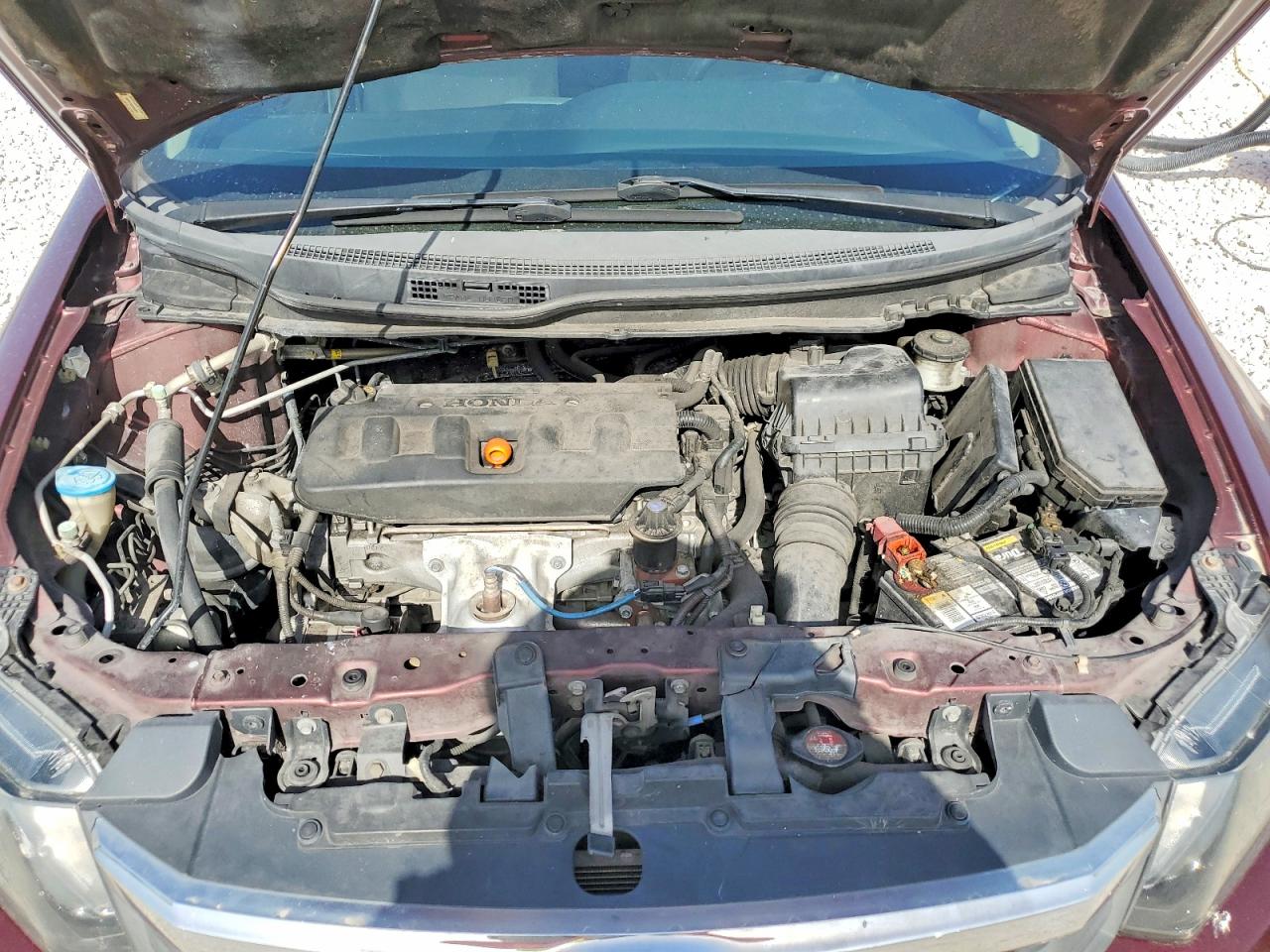 2012 Honda Civic Ex Burgundy vin: 19XFB2F82CE053579
