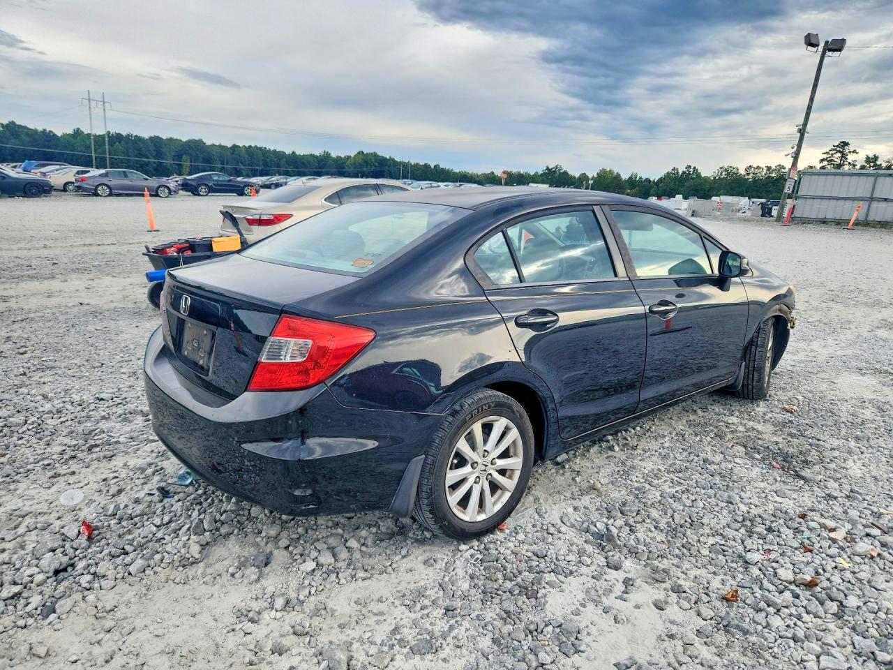 2012 Honda Civic Ex Black vin: 19XFB2F82CE058703
