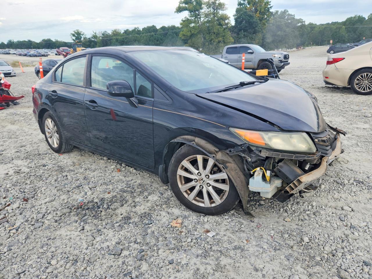 2012 Honda Civic Ex Black vin: 19XFB2F82CE058703