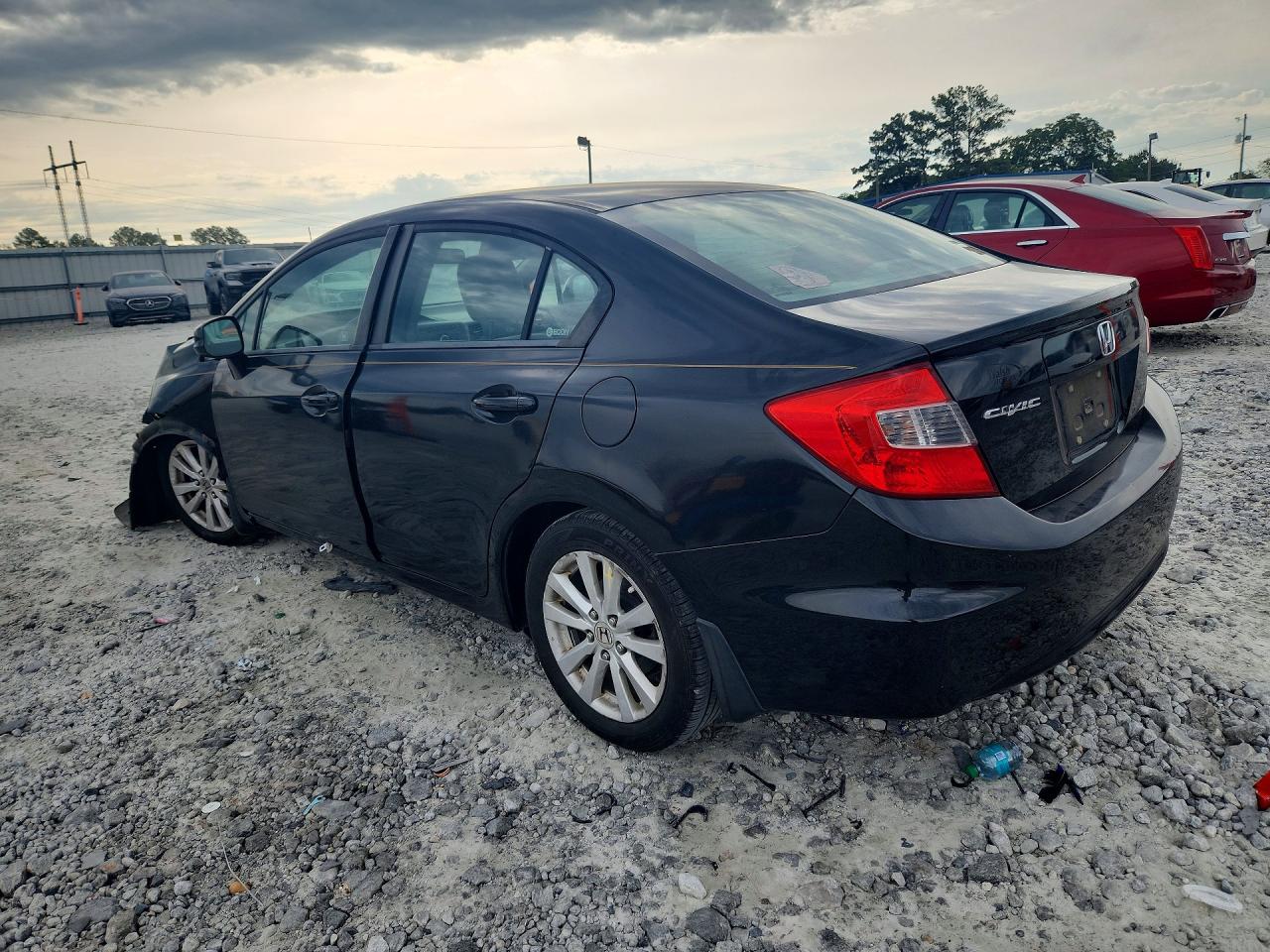 2012 Honda Civic Ex Black vin: 19XFB2F82CE058703