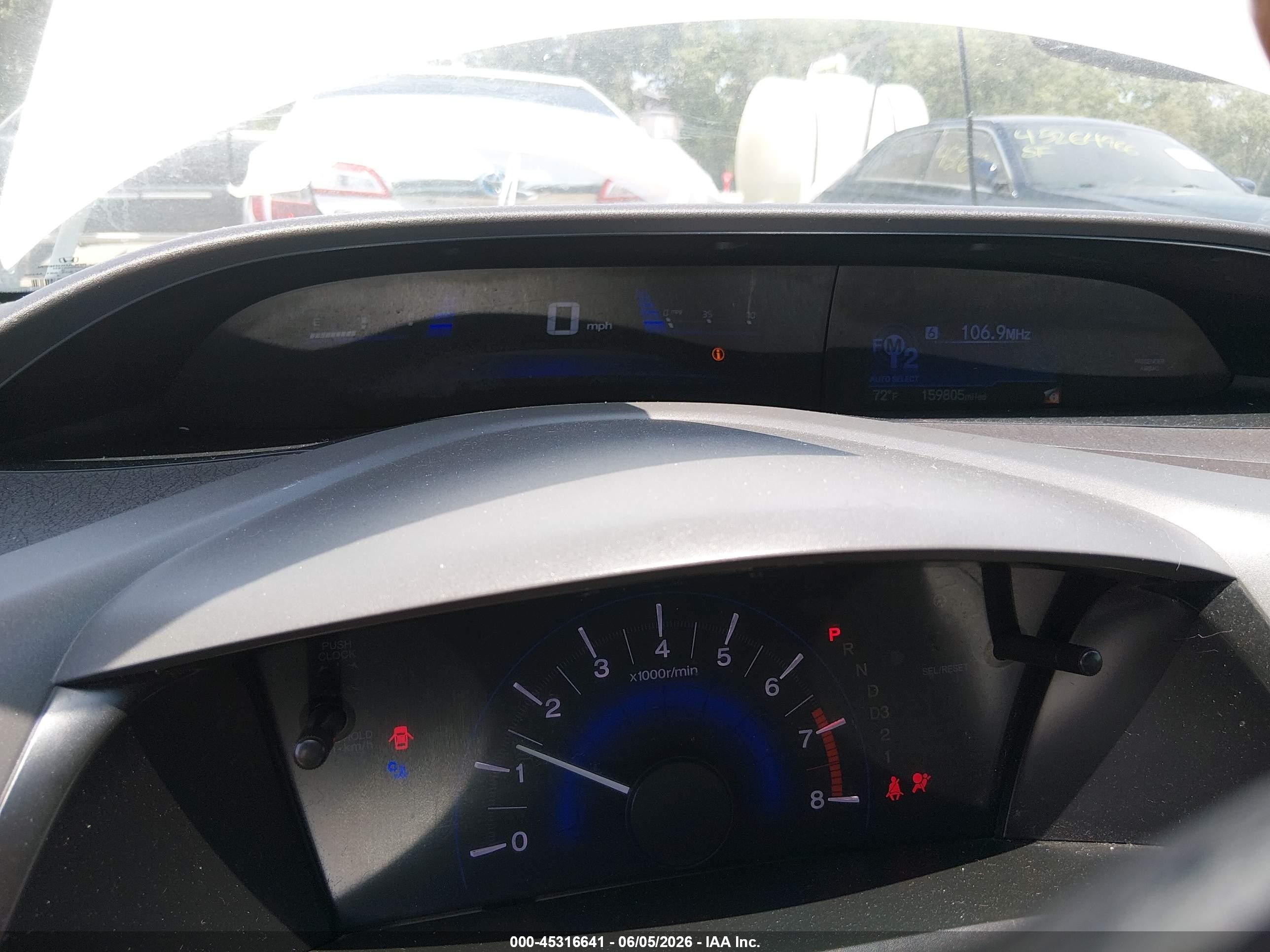 2012 Honda Civic Ex White vin: 19XFB2F82CE078482