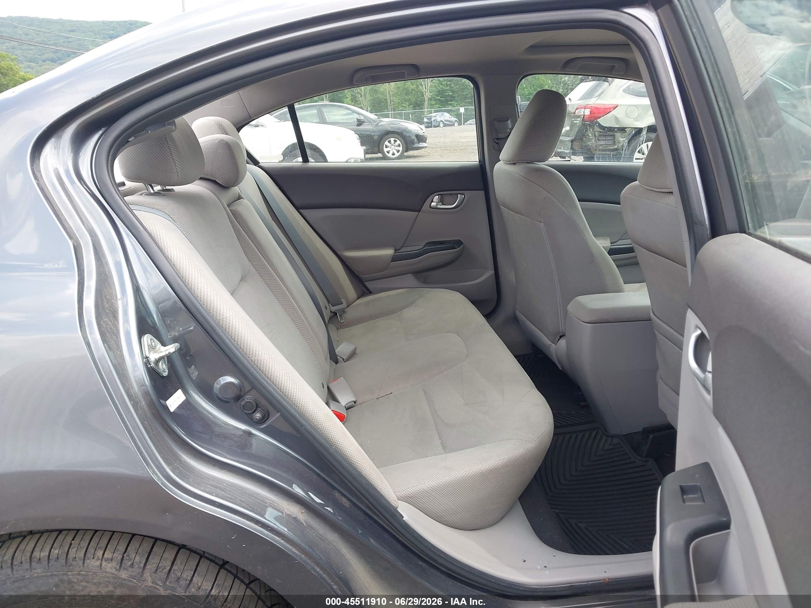 2012 Honda Civic Ex Серый vin: 19XFB2F82CE335494