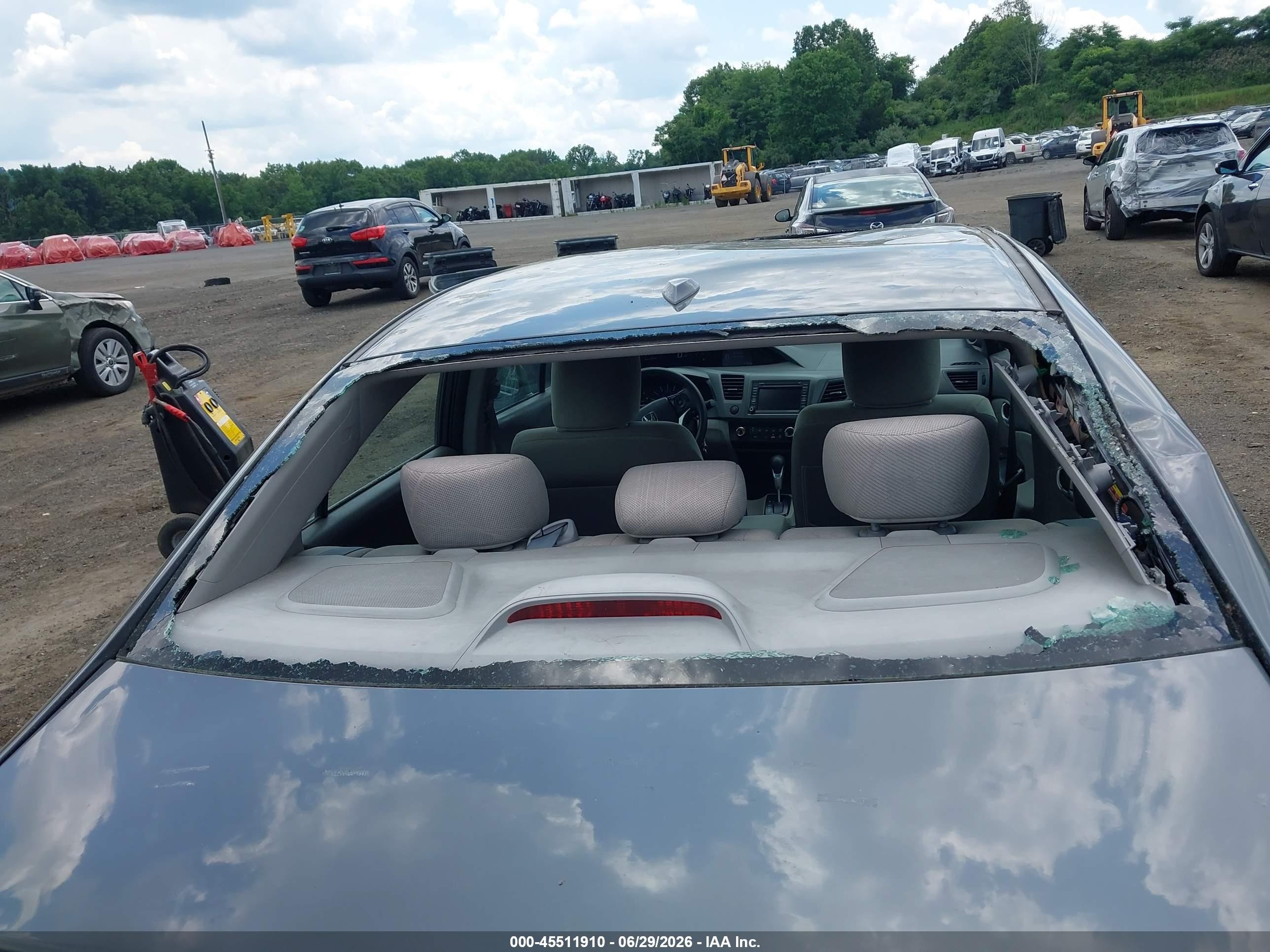 2012 Honda Civic Ex Серый vin: 19XFB2F82CE335494