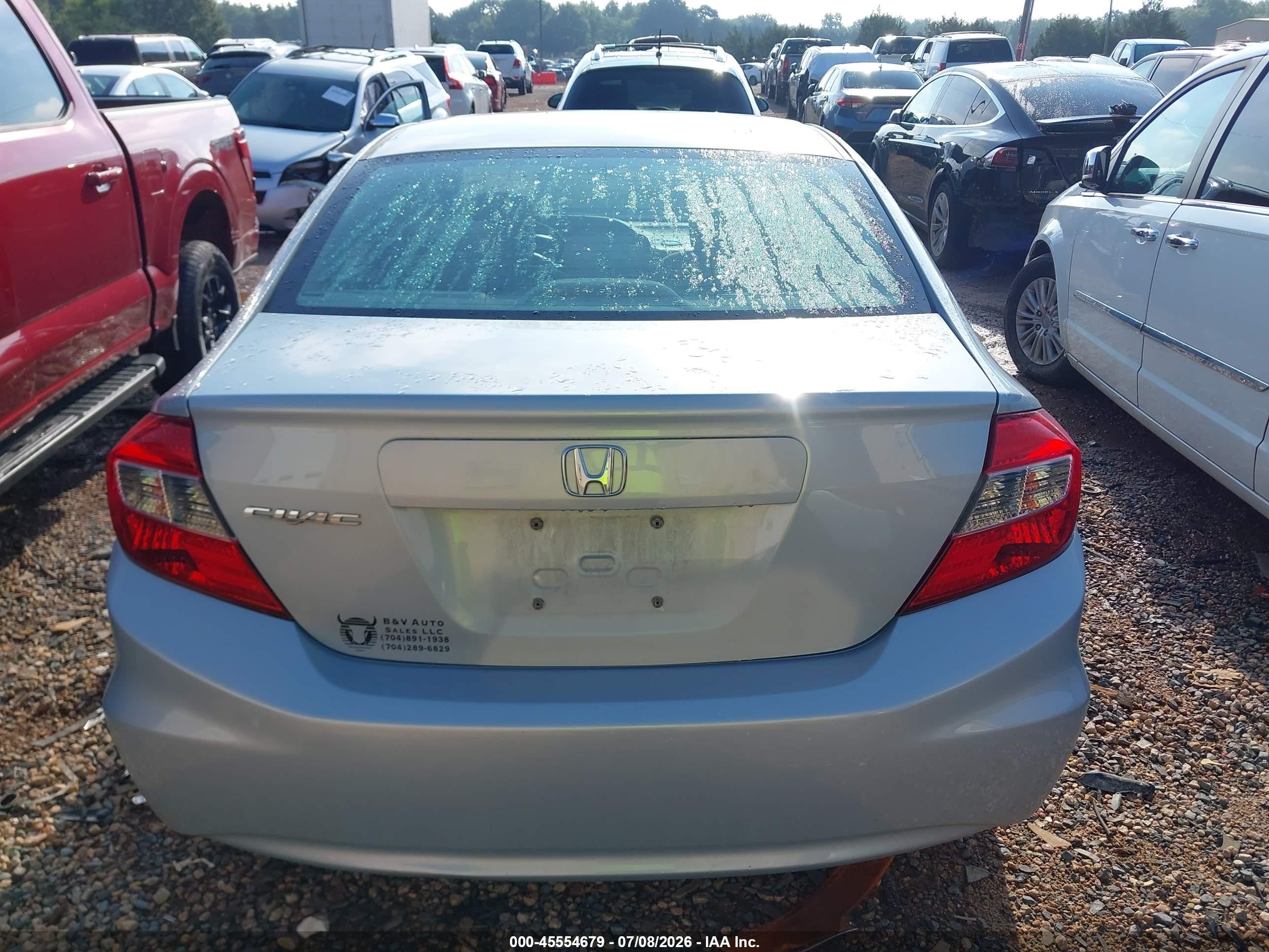 2012 Honda Civic Ex Silver vin: 19XFB2F82CE345720