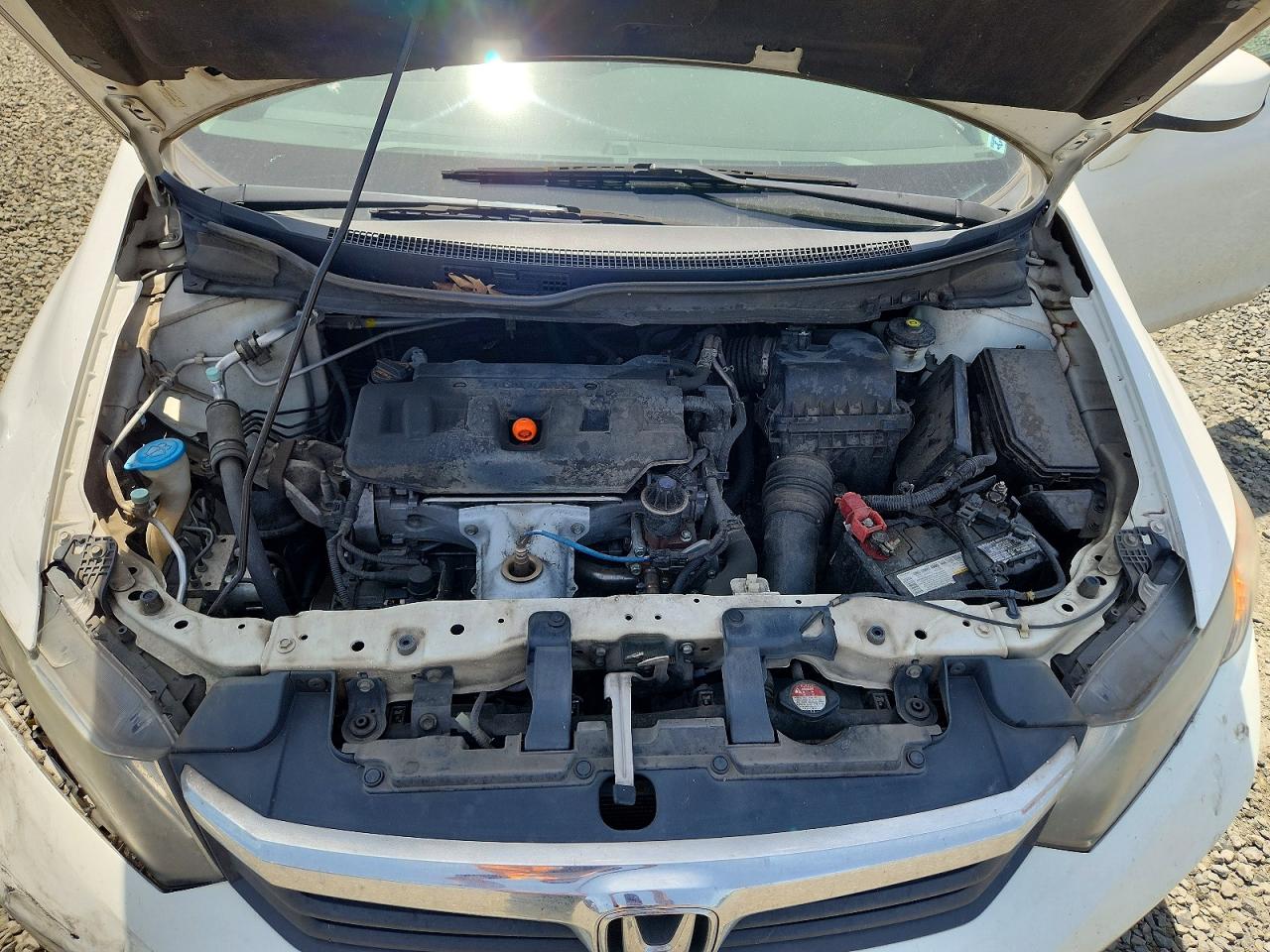 2012 Honda Civic Ex White vin: 19XFB2F82CE359505