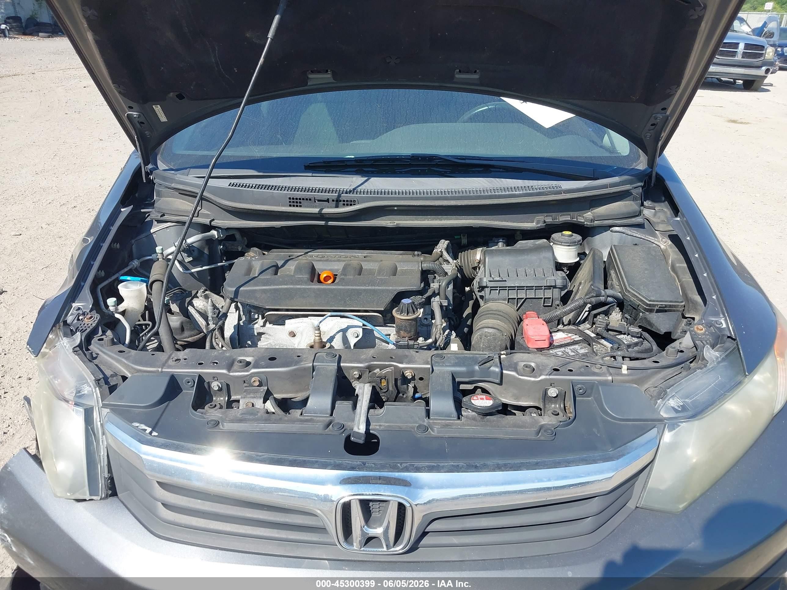 2012 Honda Civic Ex Gray vin: 19XFB2F82CE381942