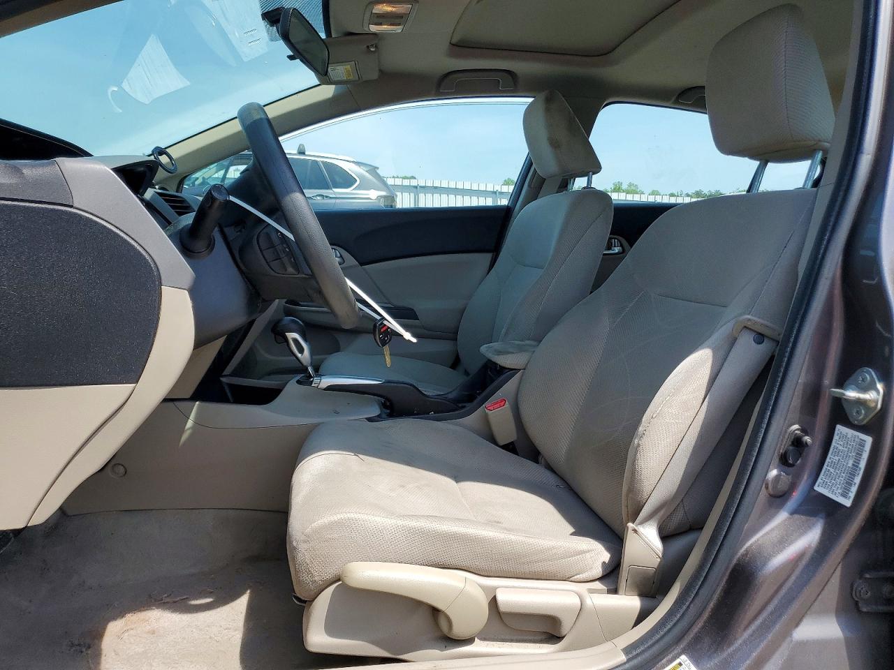 2012 Honda Civic Ex Gray vin: 19XFB2F82CE383576