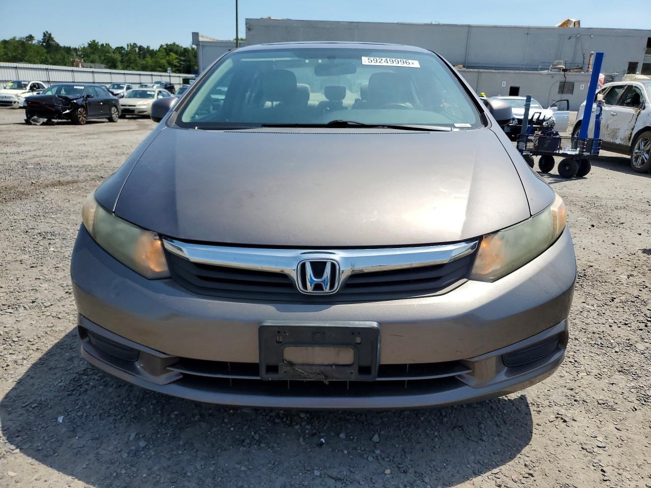 2012 Honda Civic Ex Gray vin: 19XFB2F82CE383576