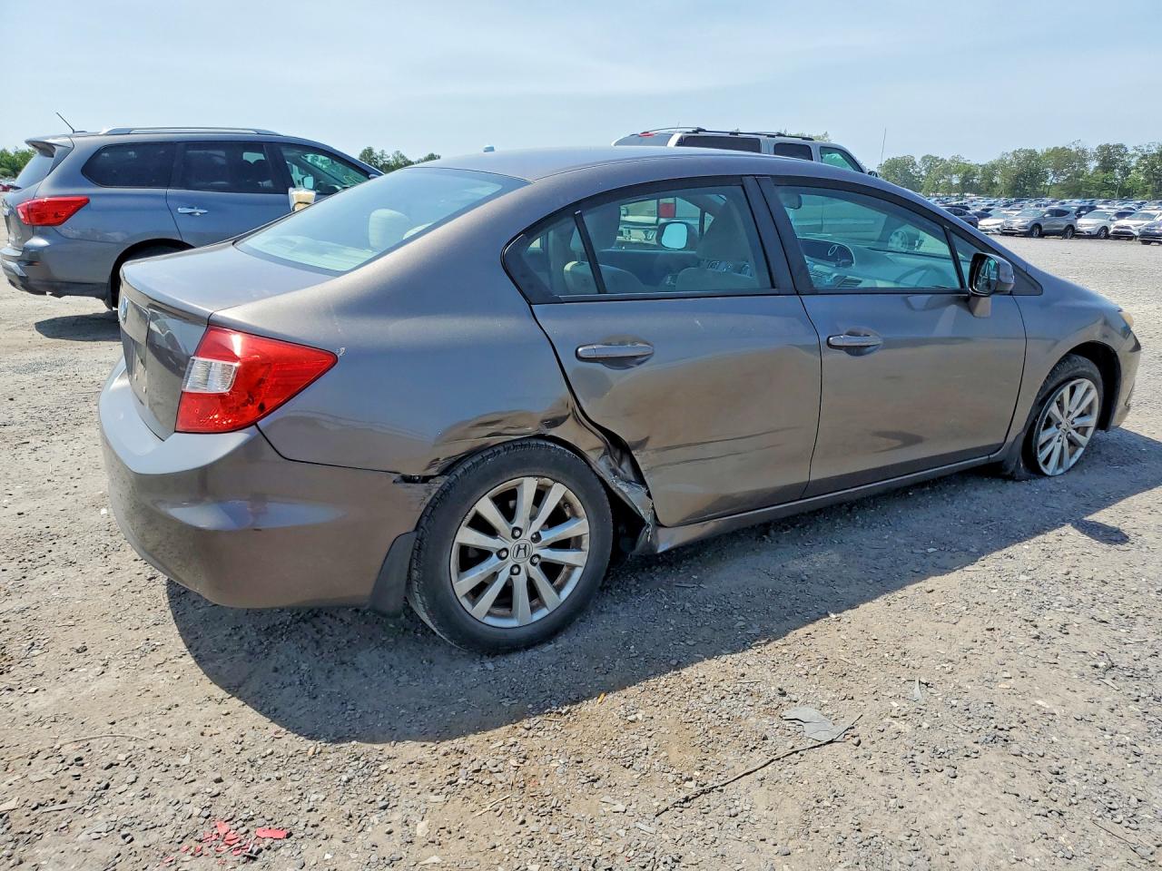 2012 Honda Civic Ex Gray vin: 19XFB2F82CE383576