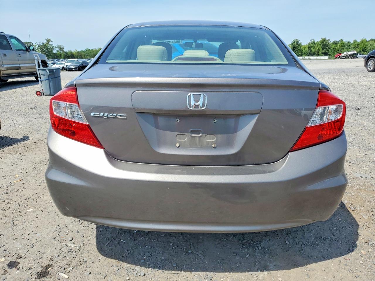 2012 Honda Civic Ex Gray vin: 19XFB2F82CE383576