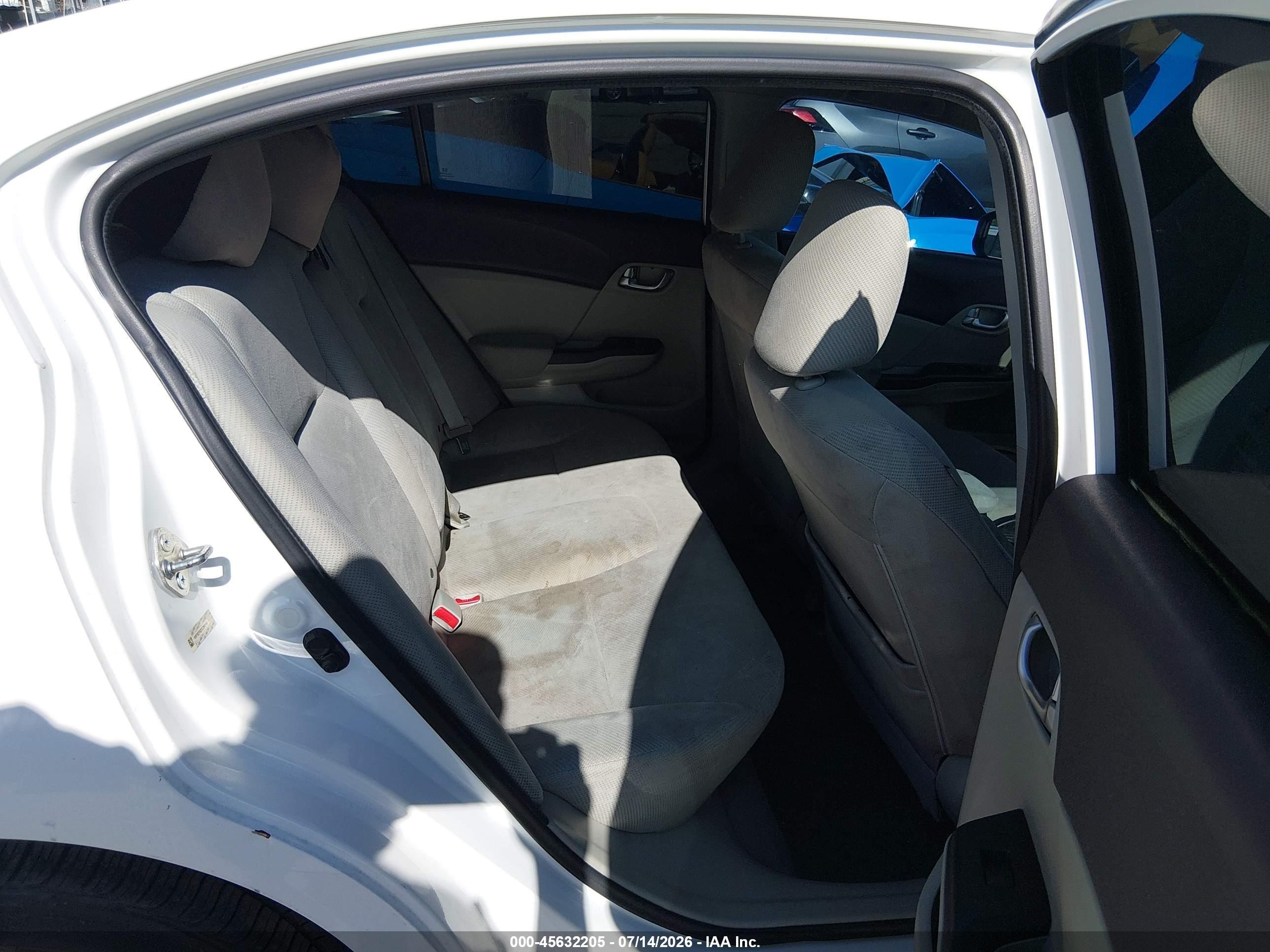 2012 Honda Civic Ex White vin: 19XFB2F82CE384114