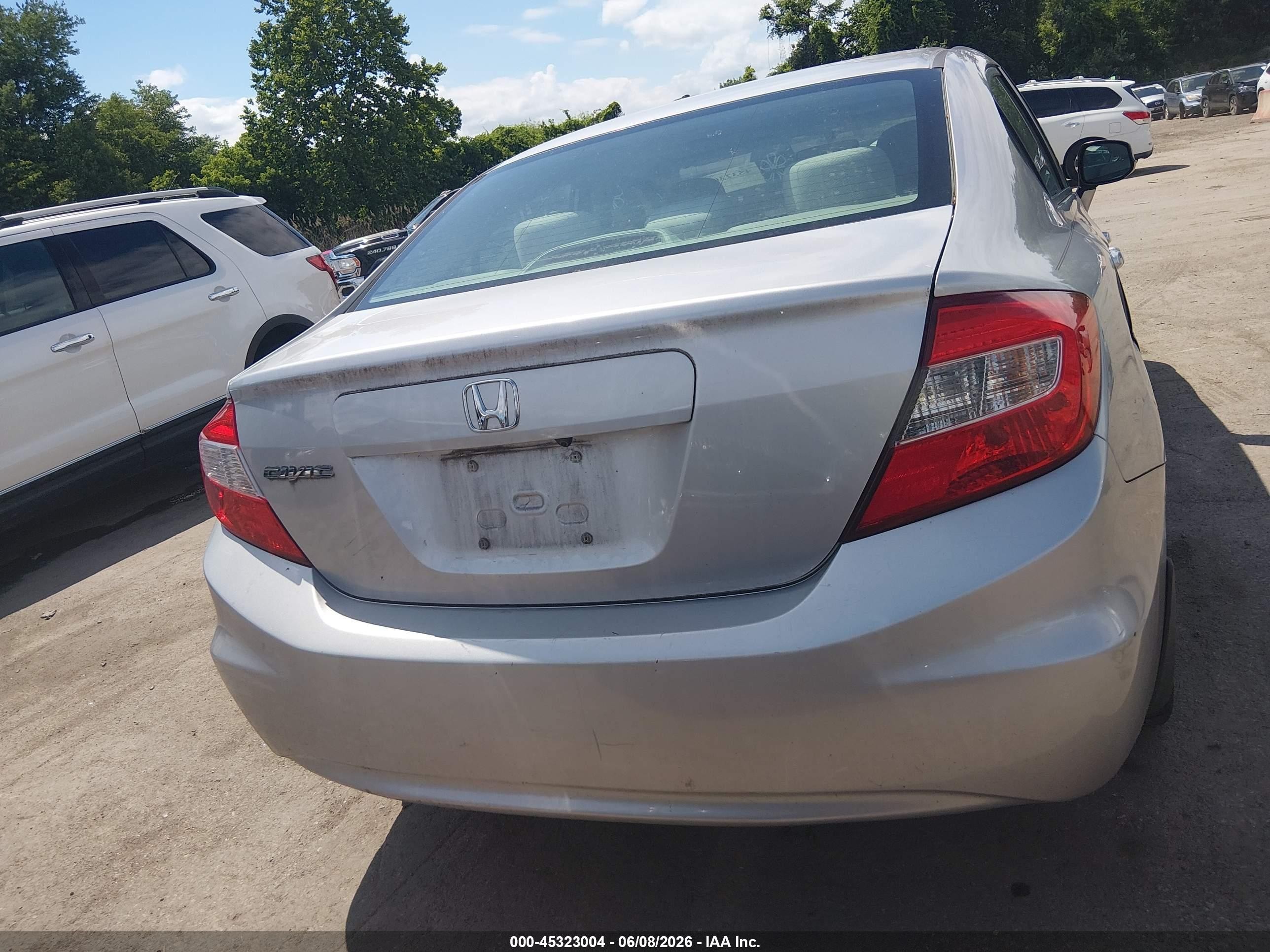 2012 Honda Civic Ex Silver vin: 19XFB2F82CE390835
