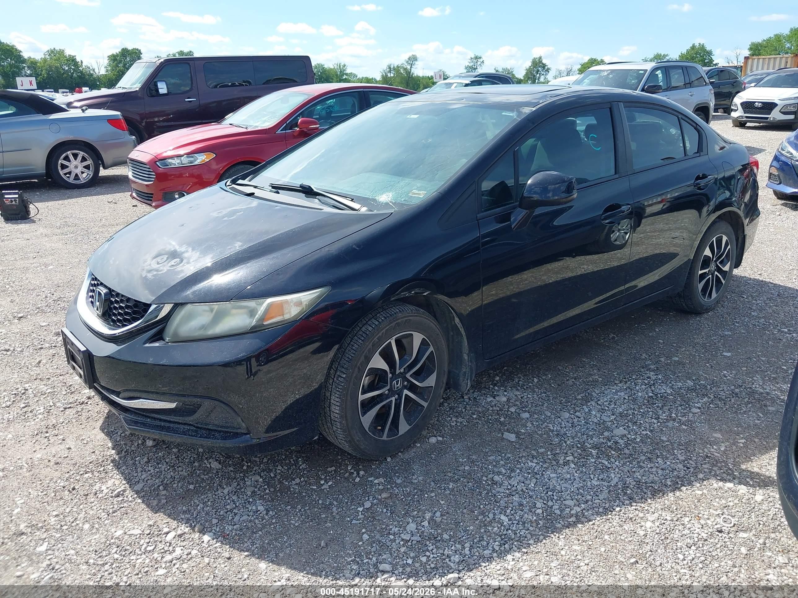2013 Honda Civic Ex Black vin: 19XFB2F82DE026917